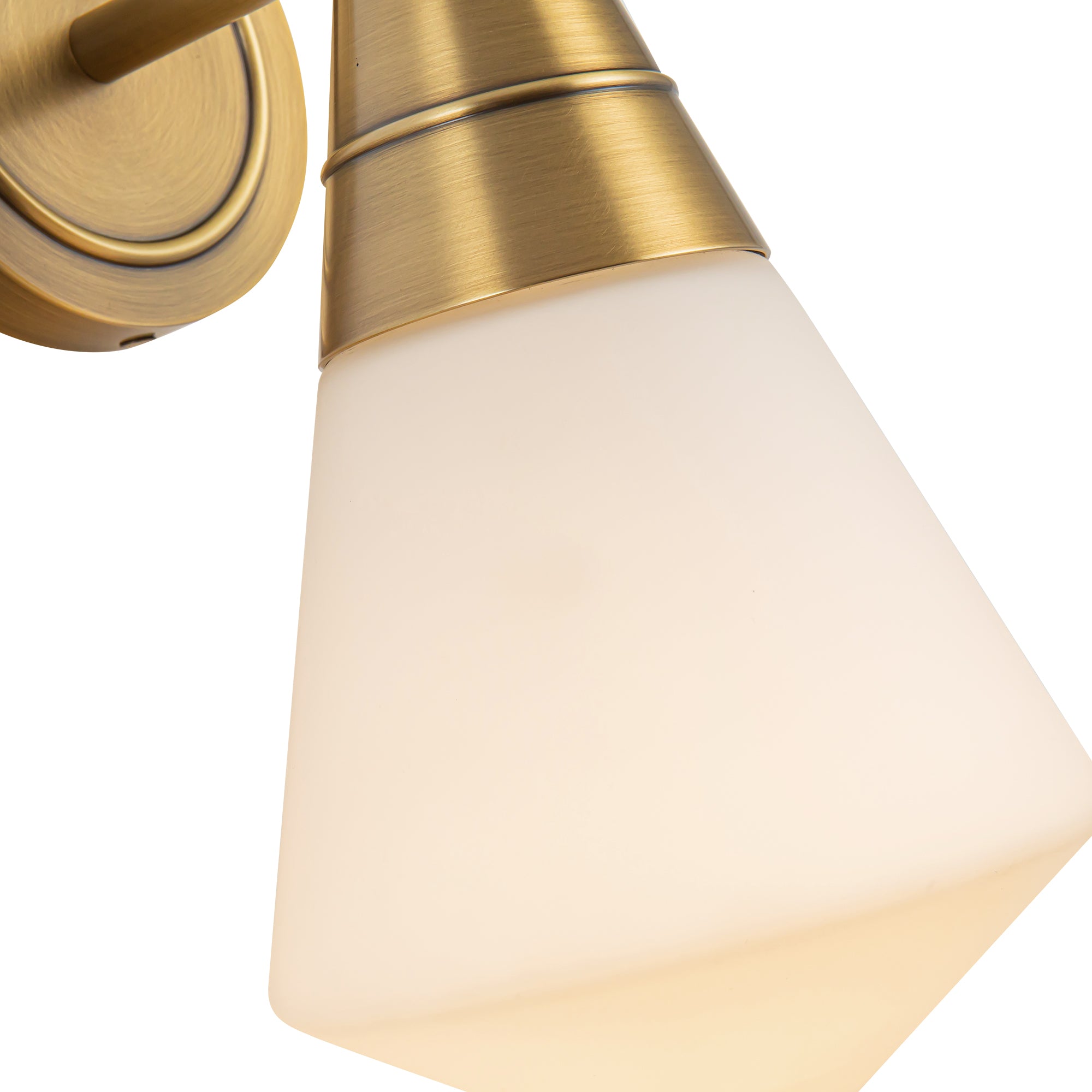 Penrose Brass Opal Wall Sconce - Wisteria