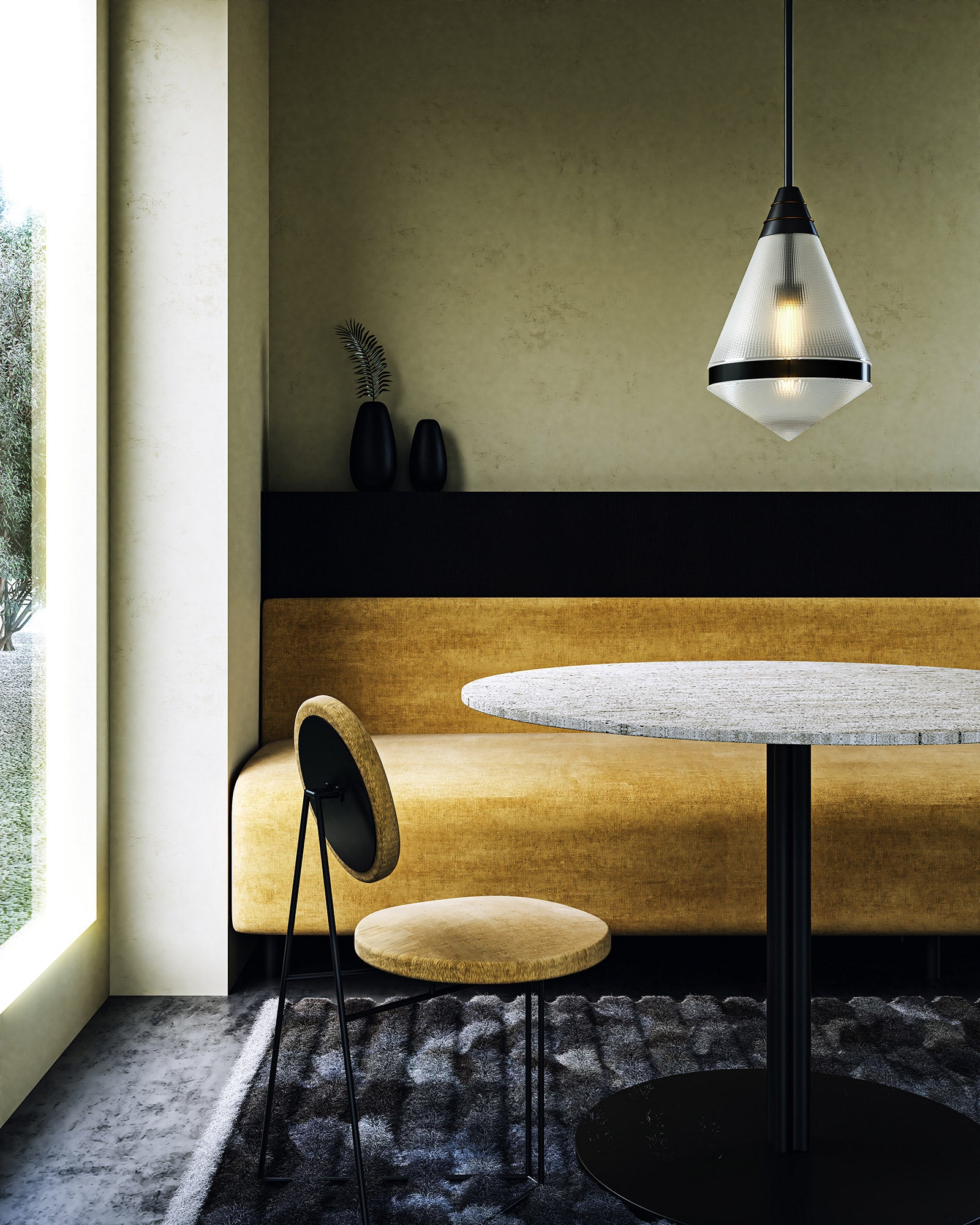 Bramwell Prismatic Pendant Light - Wisteria