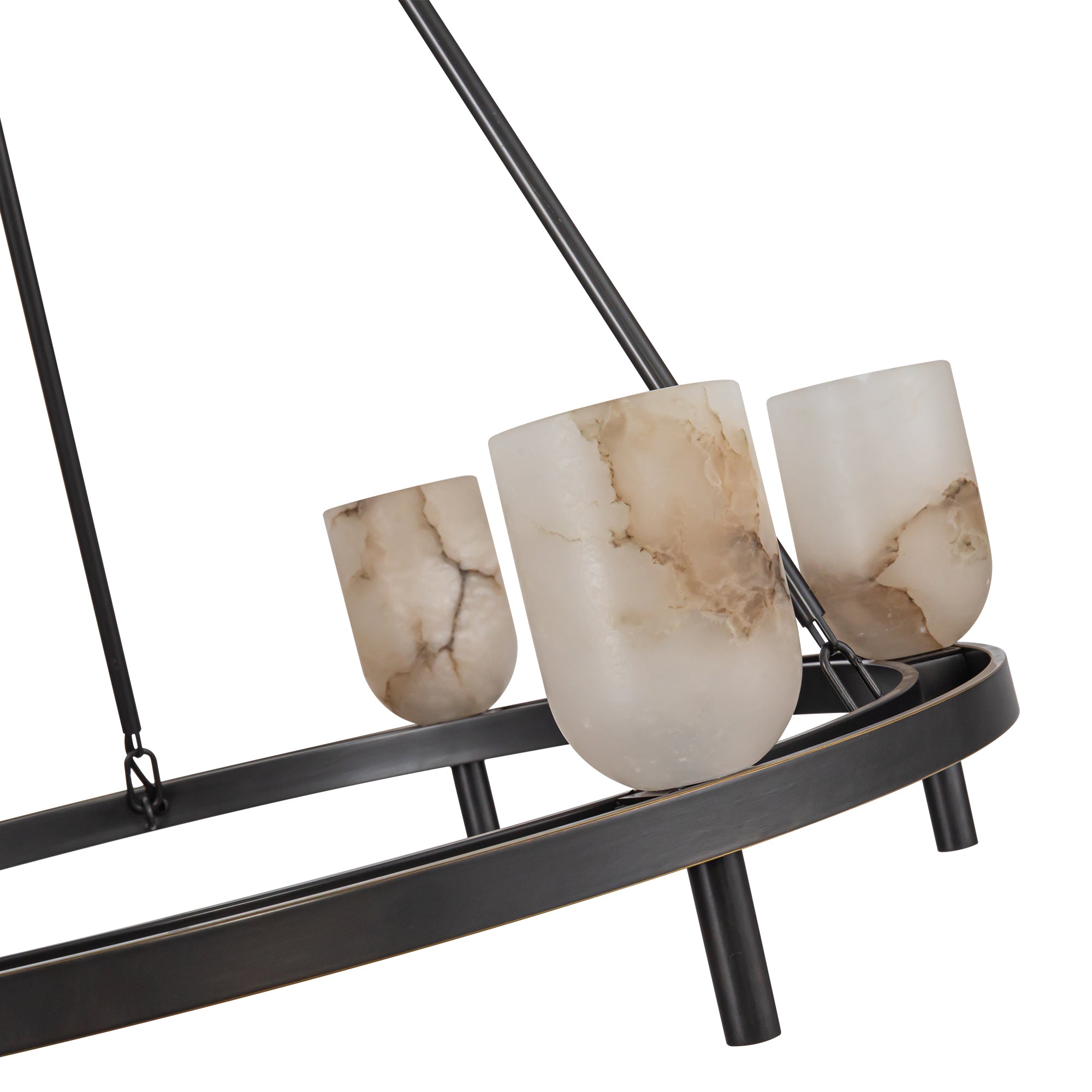 Aurelian Alabaster Ring Chandelier - Wisteria
