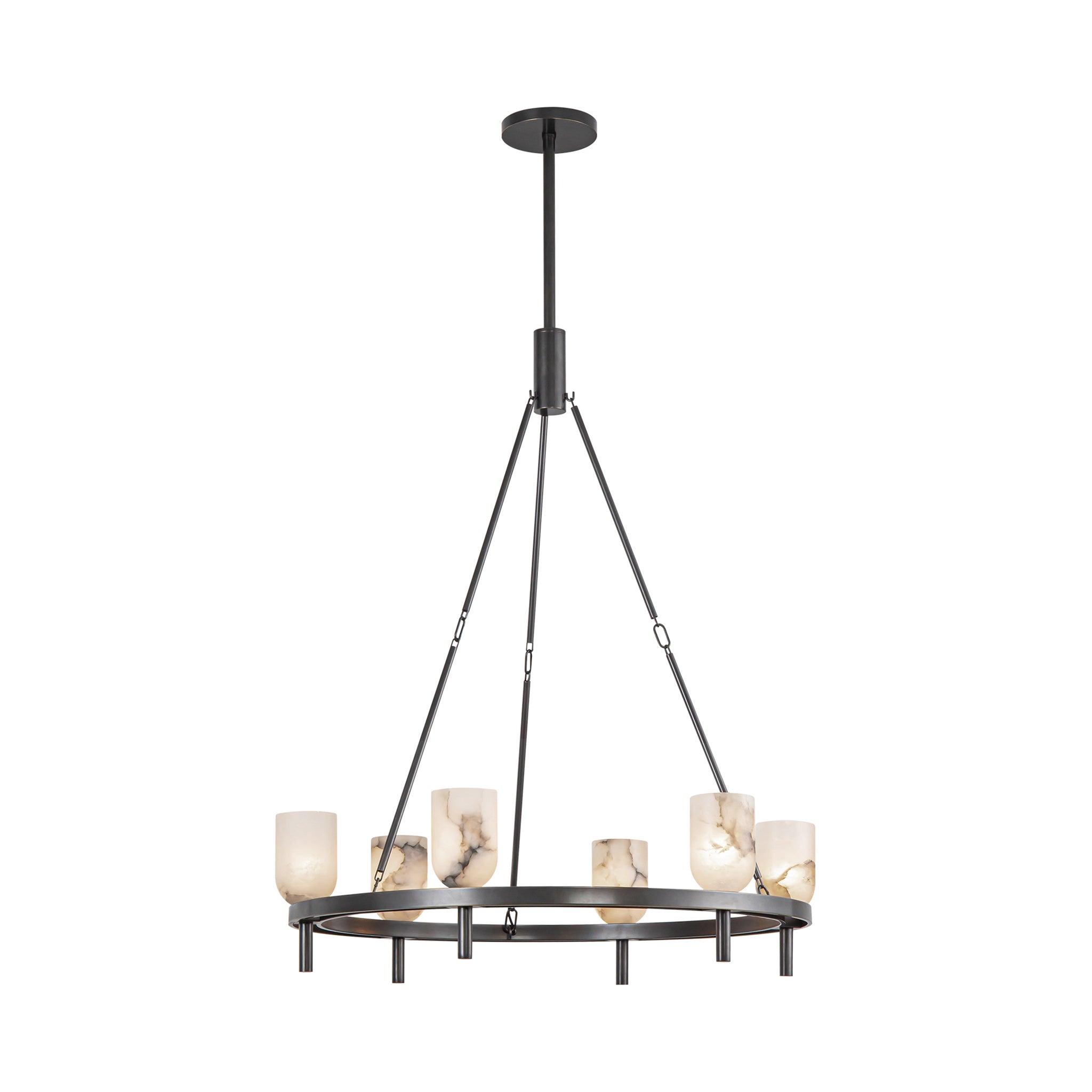 Aurelian Alabaster Ring Chandelier - Wisteria