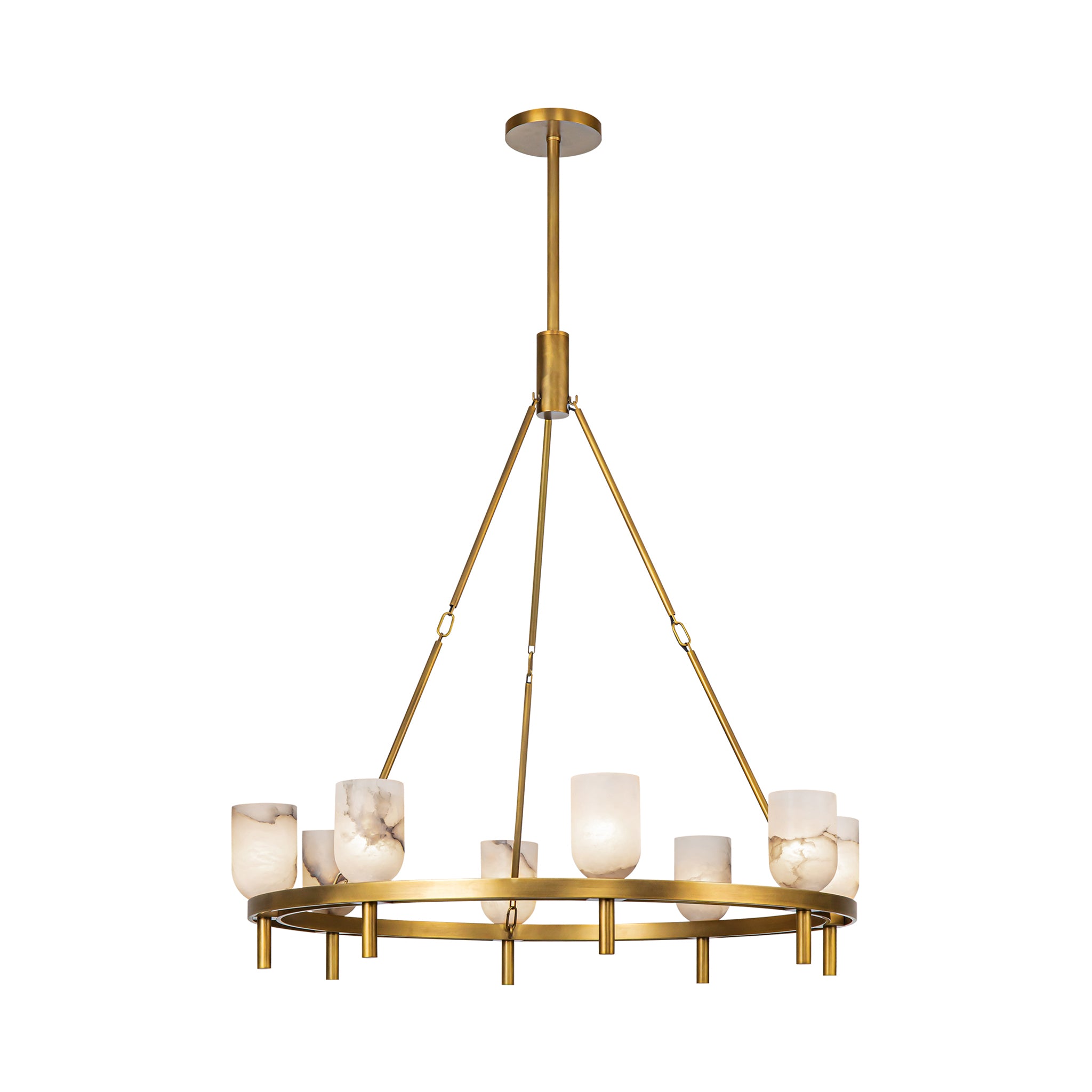 Aurelian Alabaster Ring Chandelier - Wisteria
