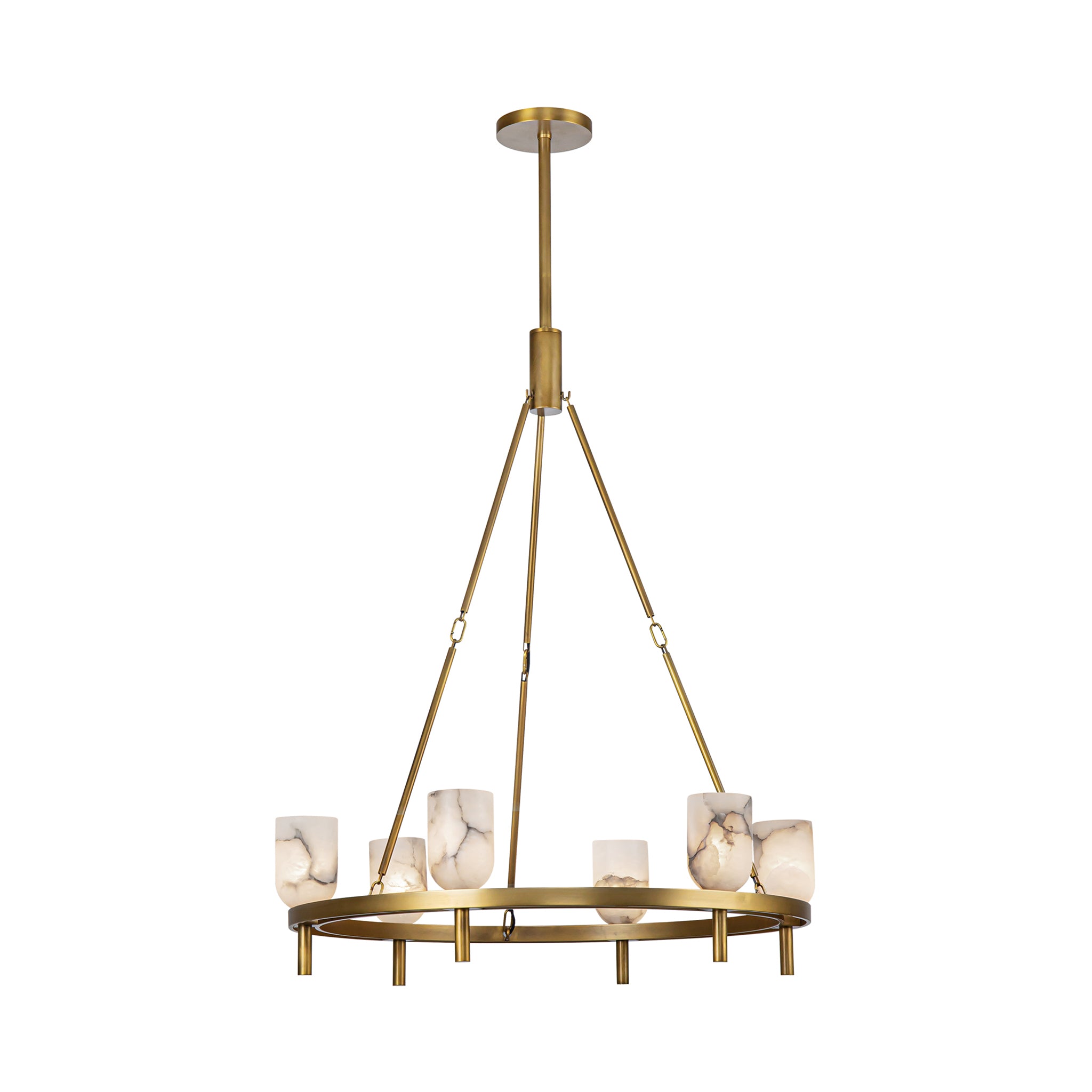 Aurelian Alabaster Ring Chandelier - Wisteria