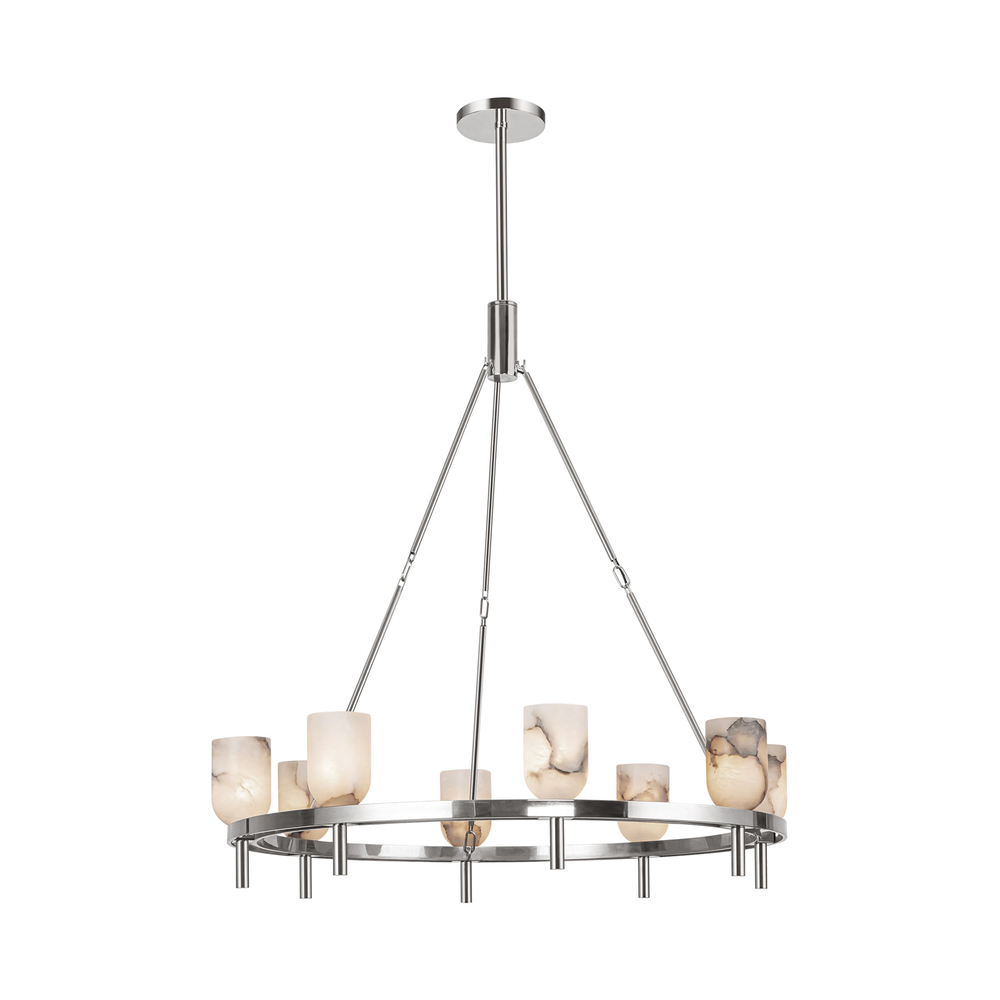 Aurelian Alabaster Ring Chandelier - Wisteria