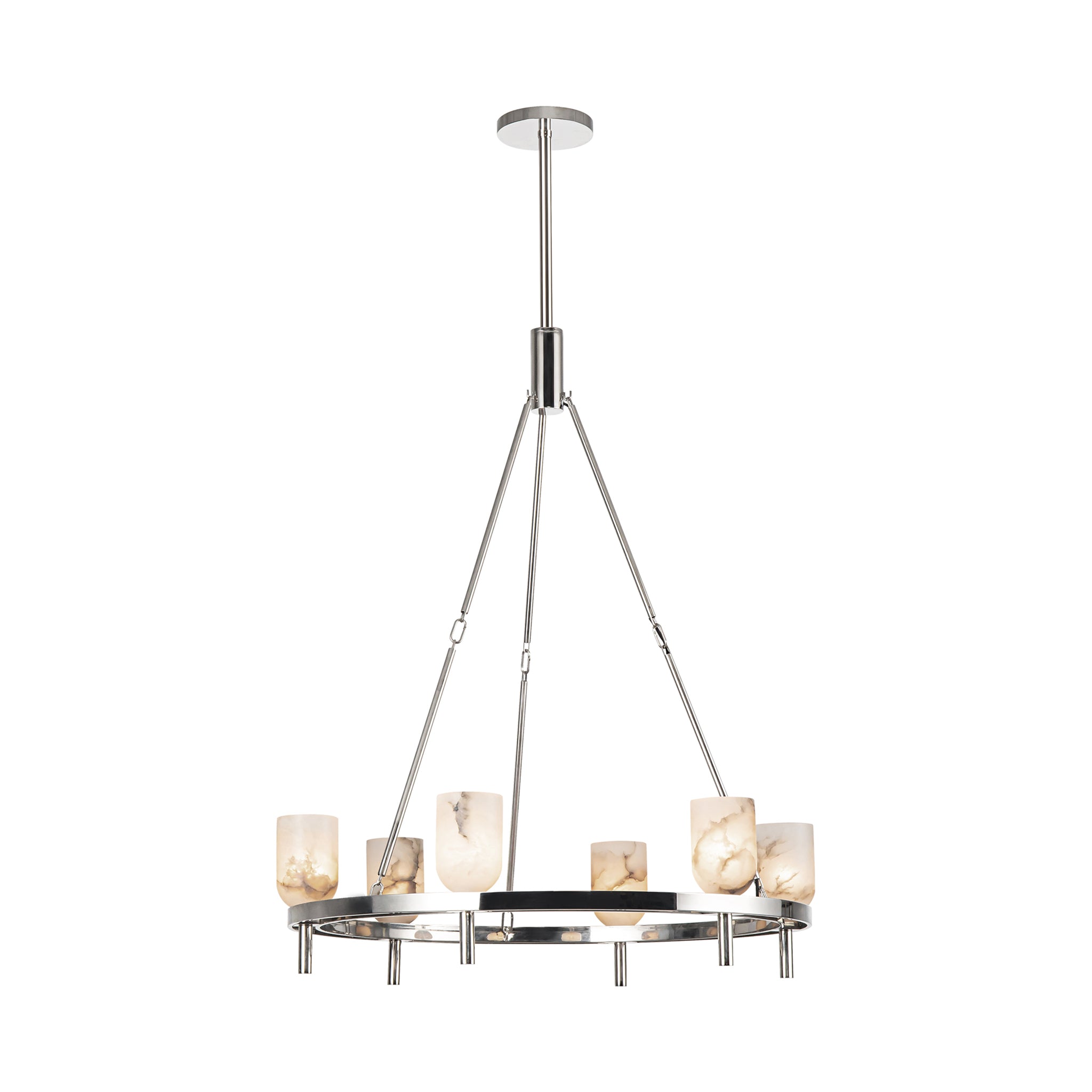 Aurelian Alabaster Ring Chandelier - Wisteria