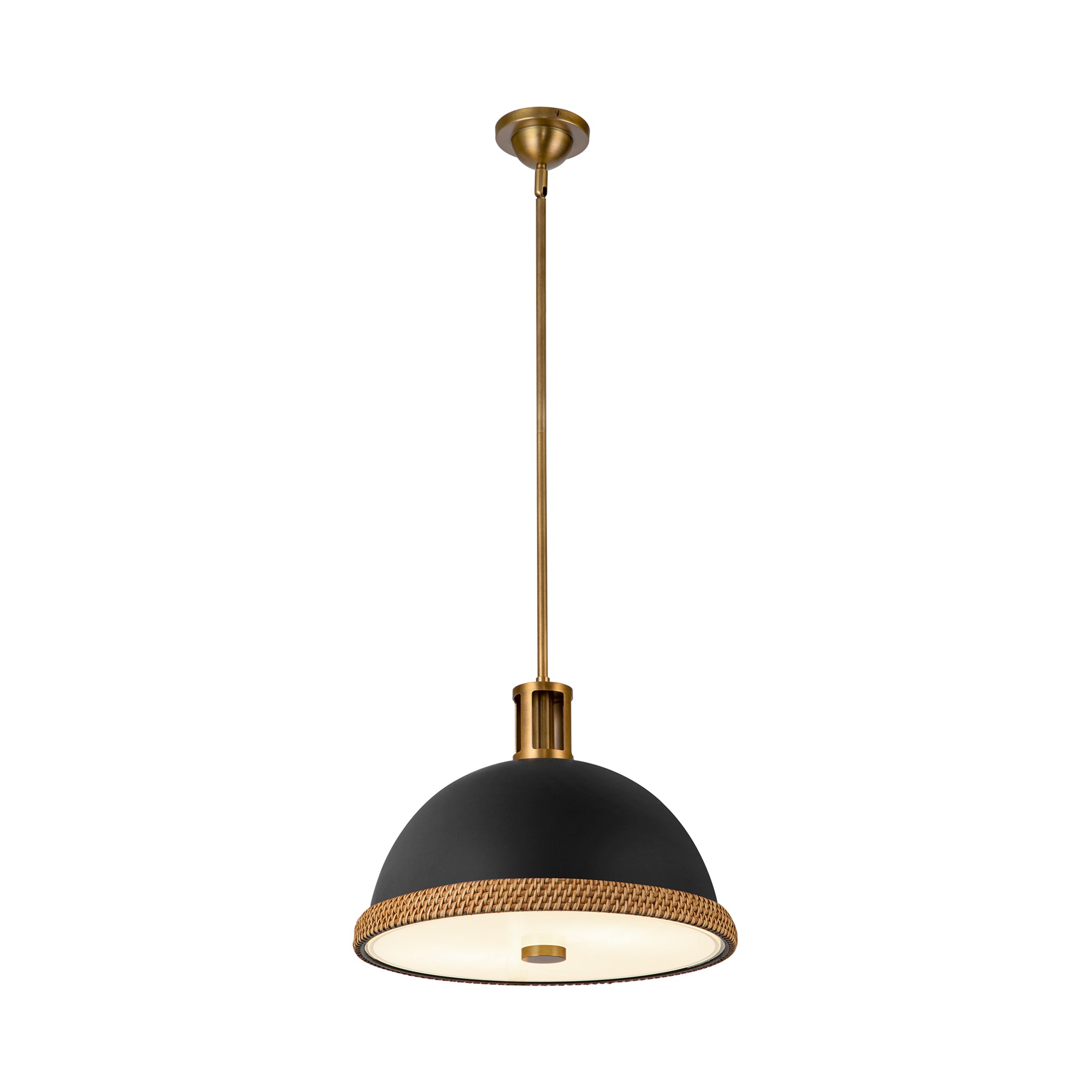 Brisano Rattan Dome Pendant - Wisteria