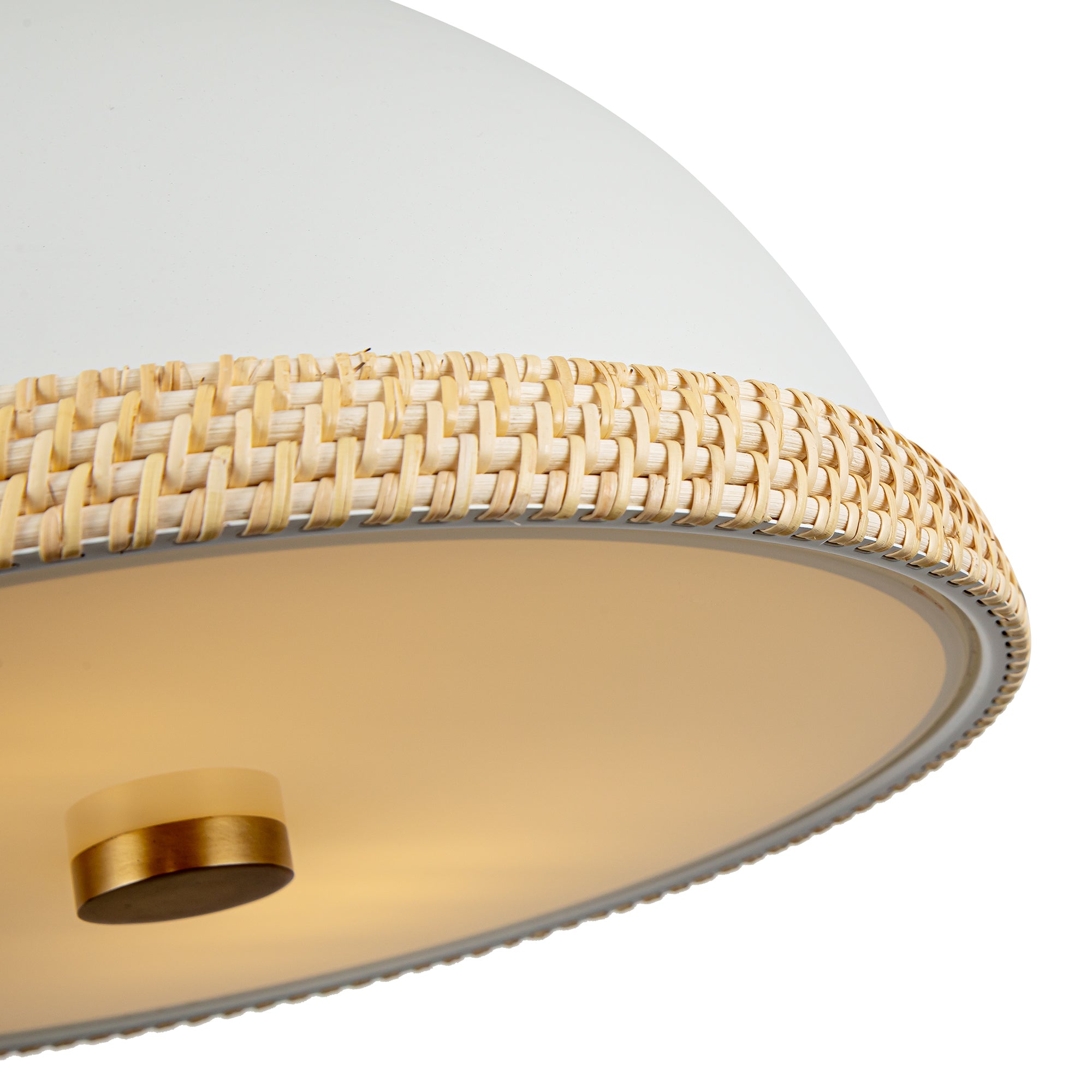 Brisano Rattan Dome Pendant - Wisteria