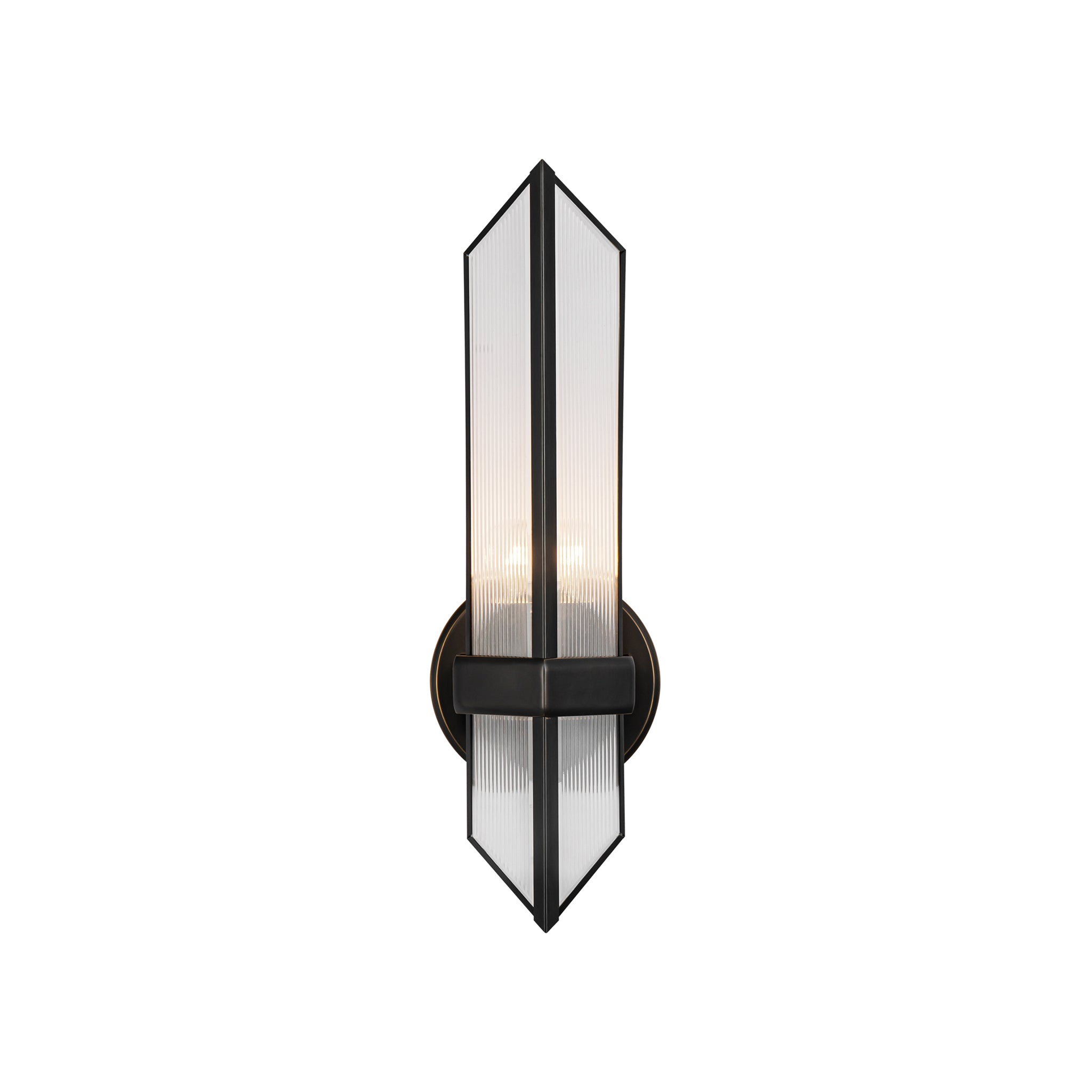 Peiran Ribbed Glass Sconce - Wisteria
