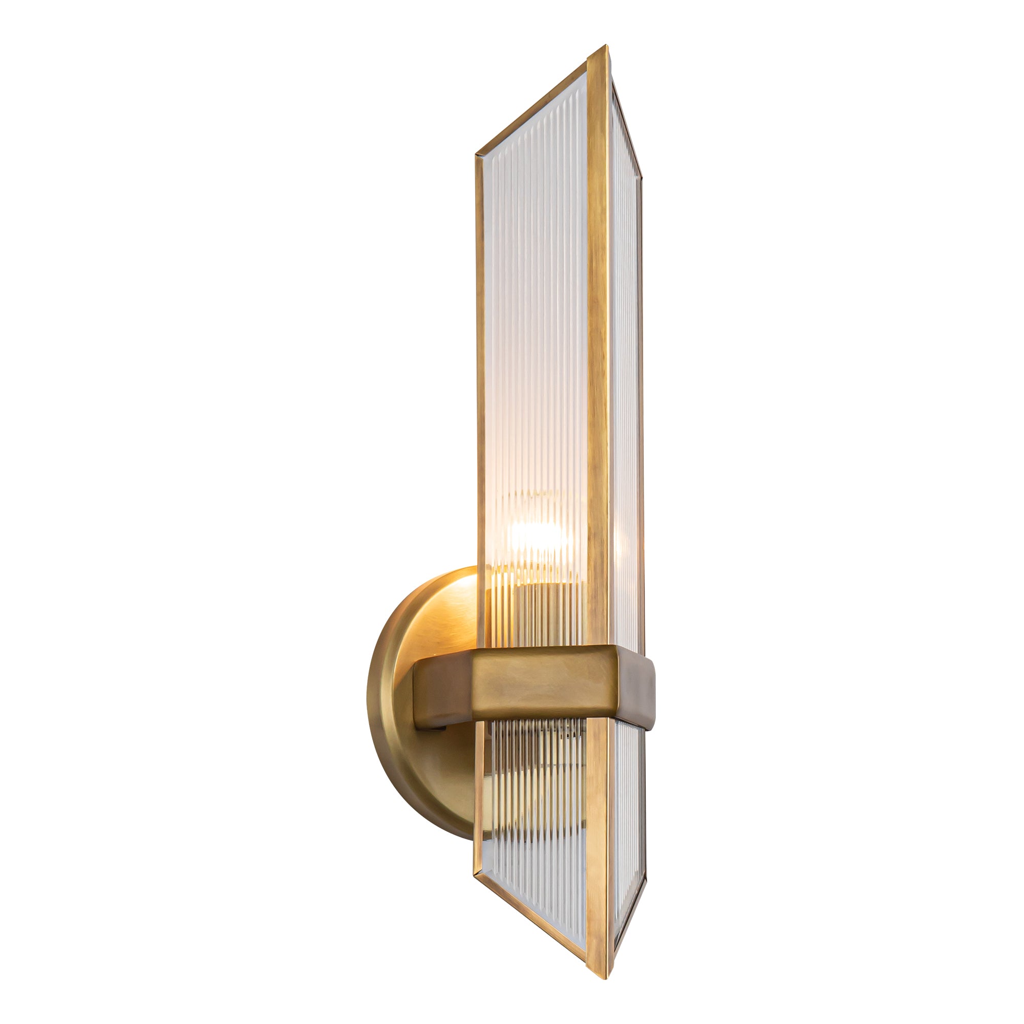 Peiran Ribbed Glass Sconce - Wisteria