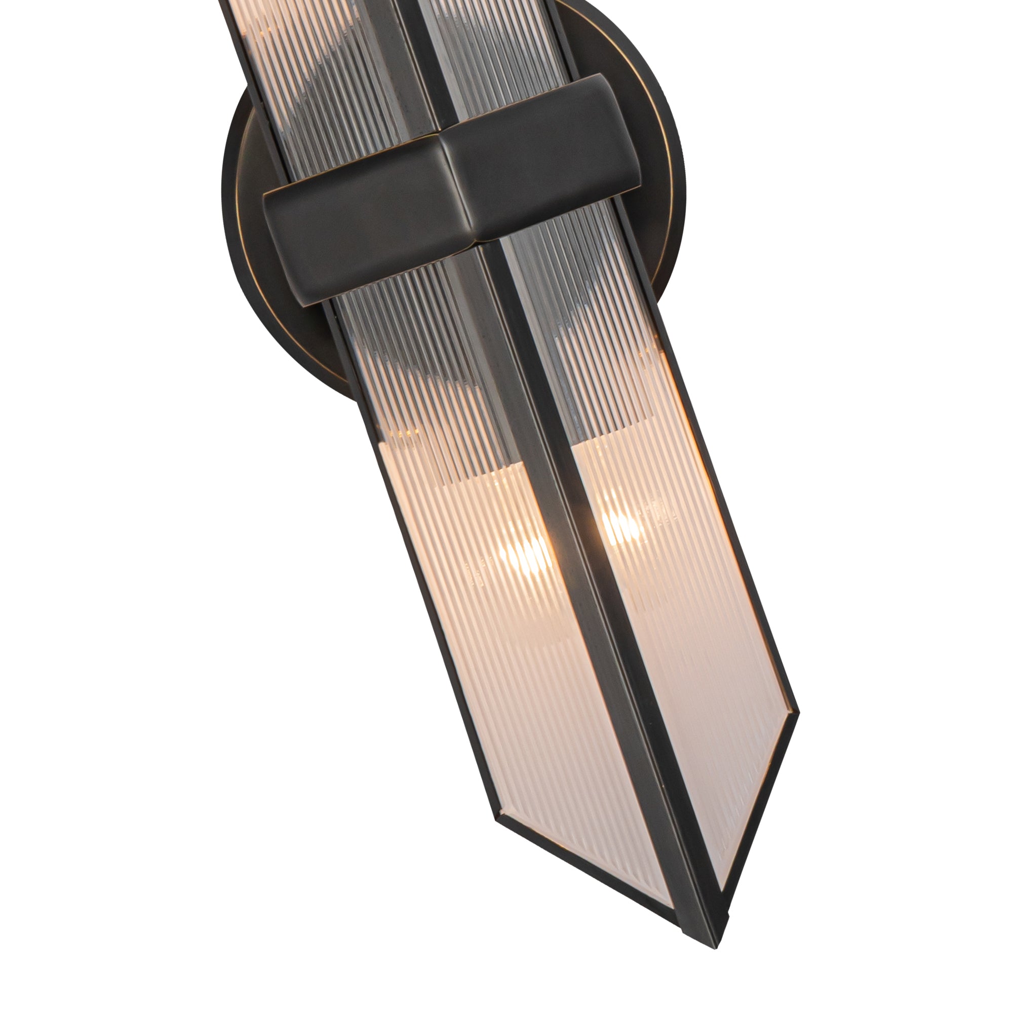 Sorelle Ribbed Glass Sconce - Wisteria