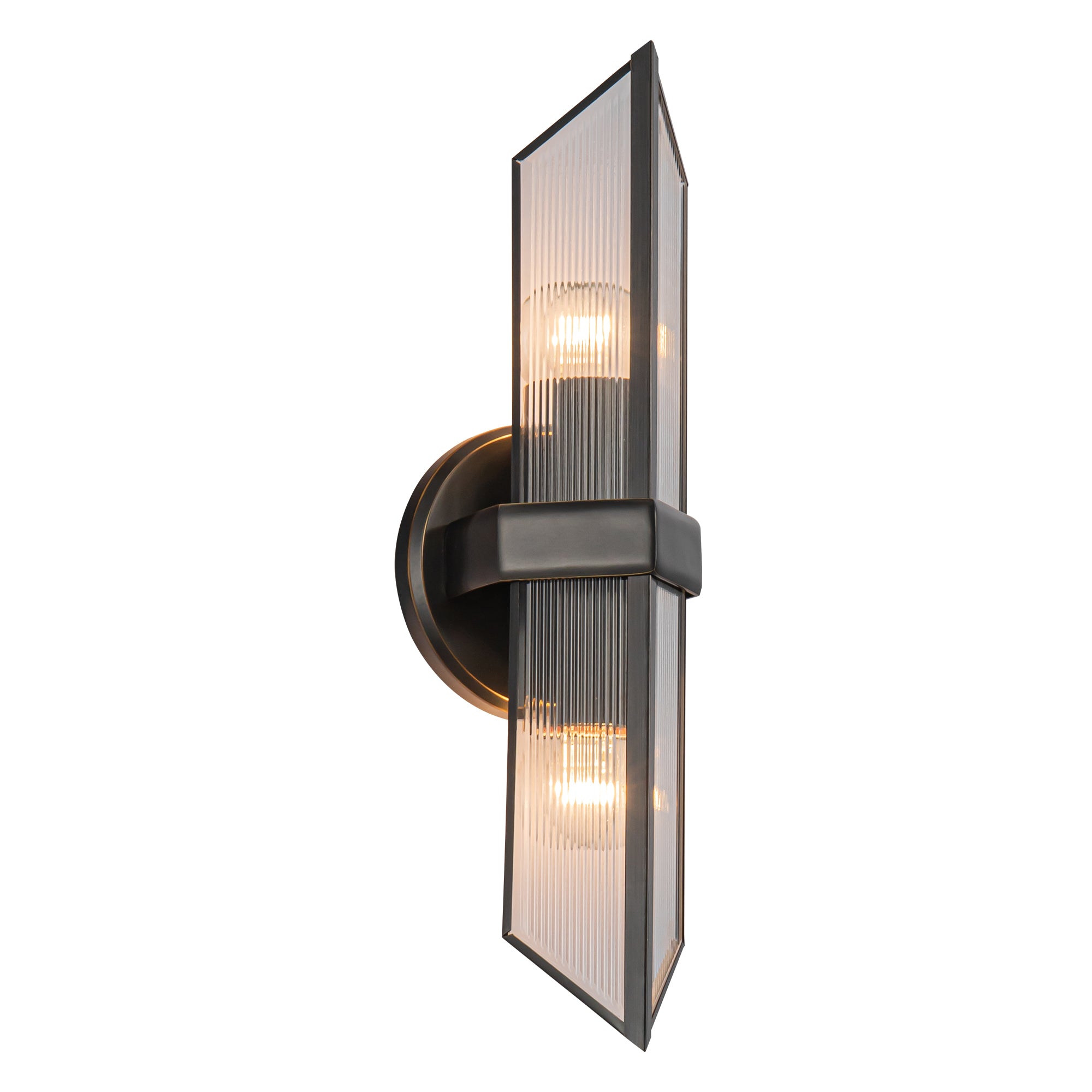 Sorelle Ribbed Glass Sconce - Wisteria