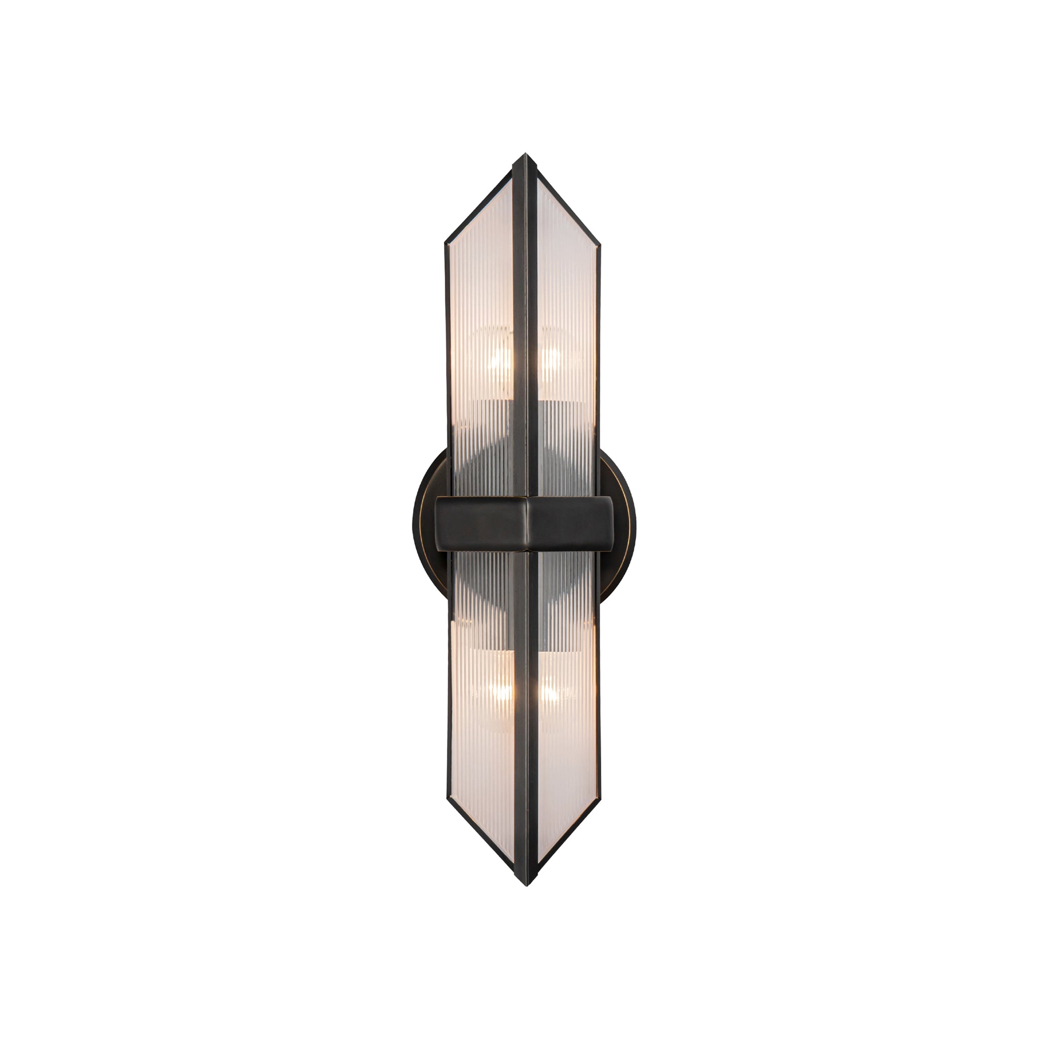 Sorelle Ribbed Glass Sconce - Wisteria