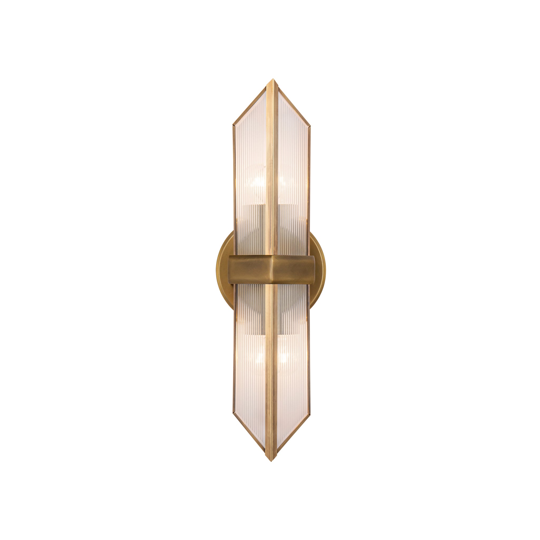Sorelle Ribbed Glass Sconce - Wisteria