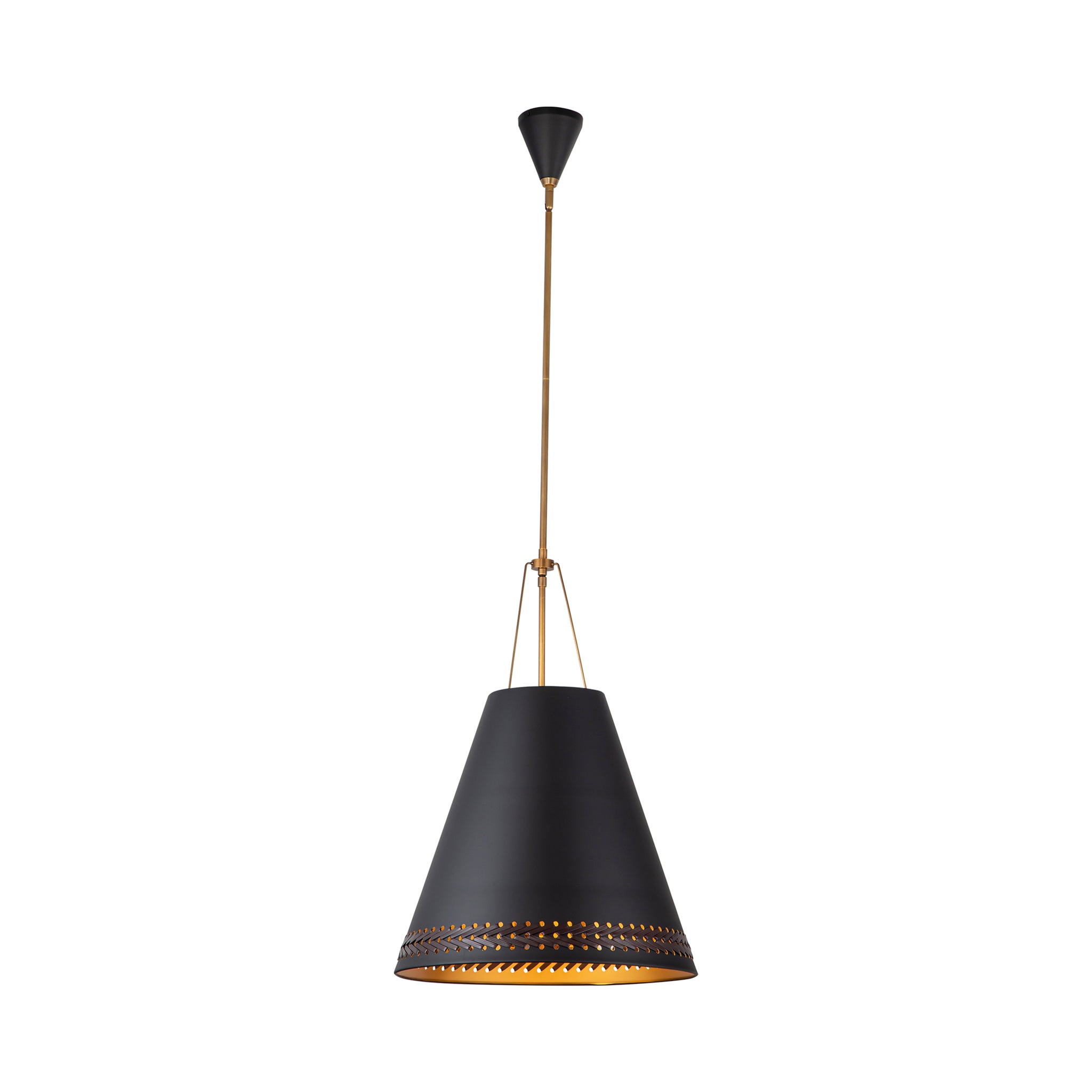 Marcelli Leather Pendant Light - Wisteria