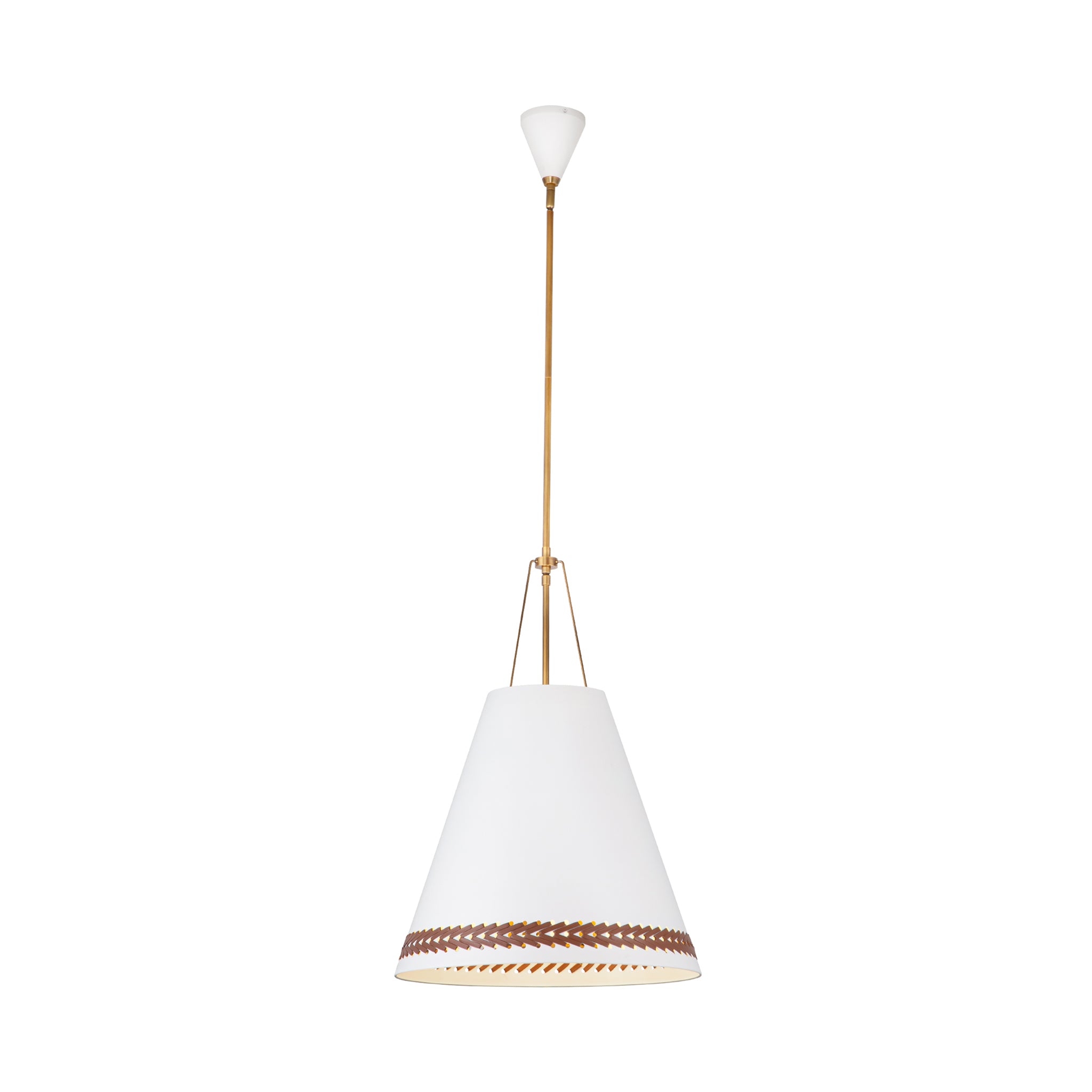 Marcelli Leather Pendant Light - Wisteria