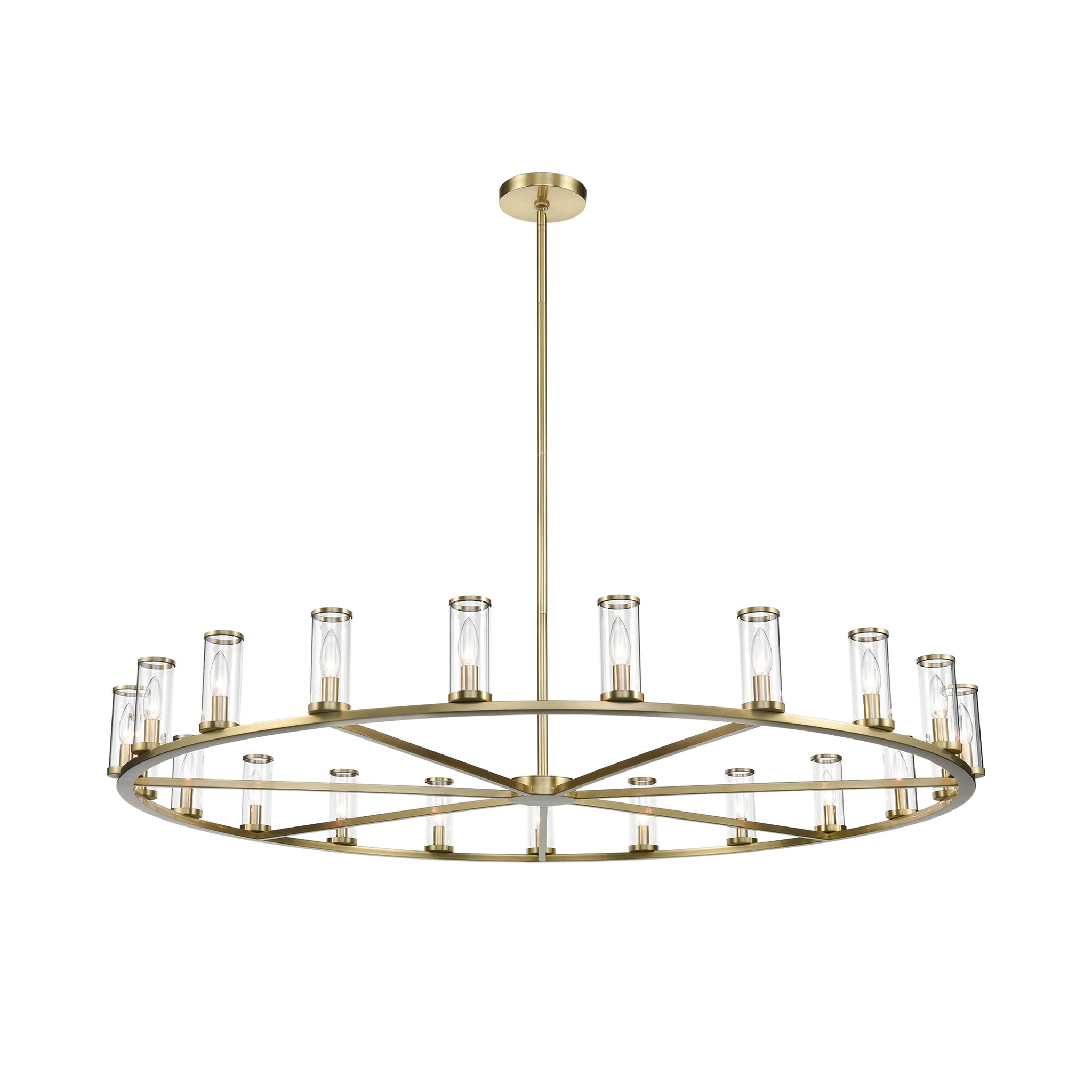 Valoren Glass Ring Chandelier - Wisteria