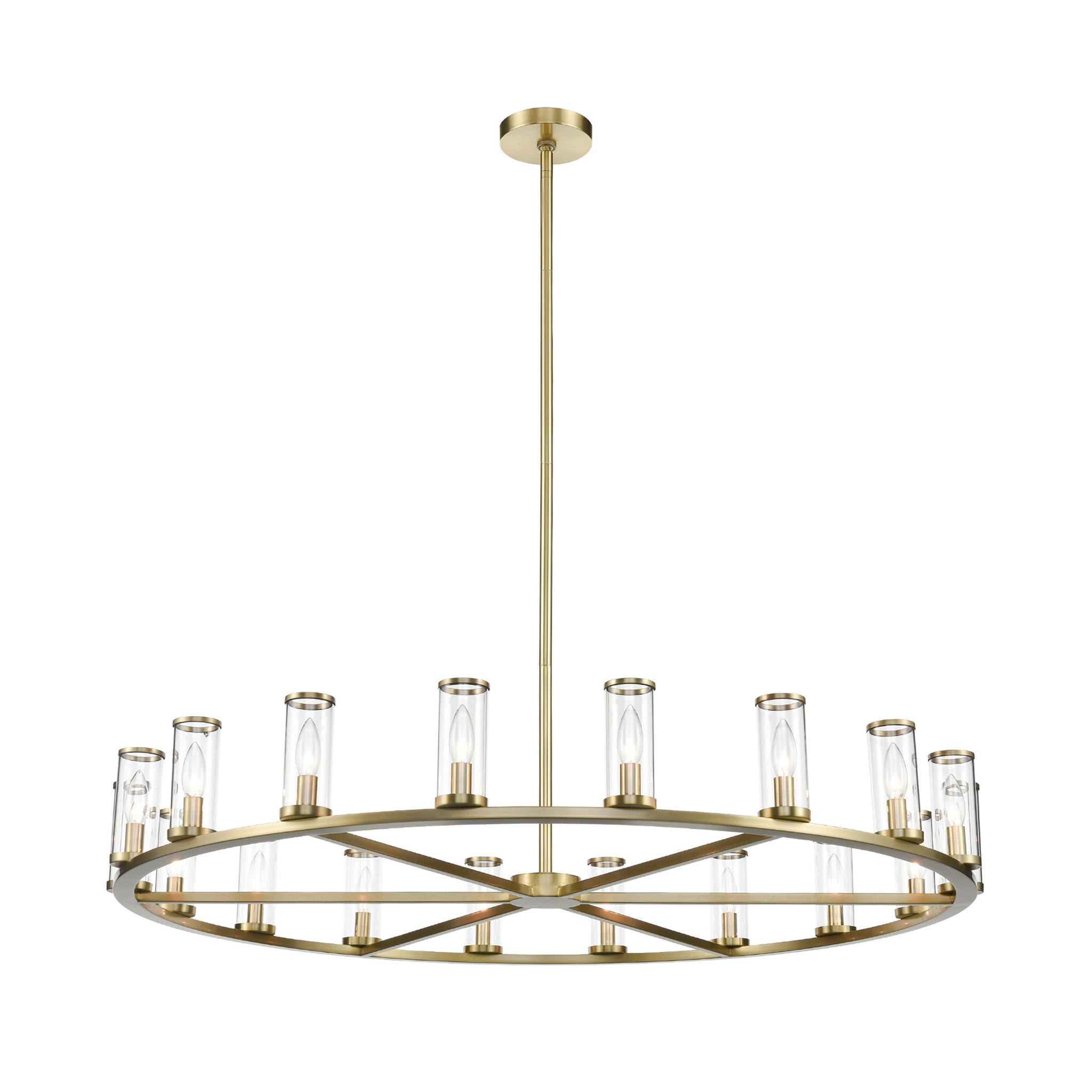 Valoren Glass Ring Chandelier - Wisteria