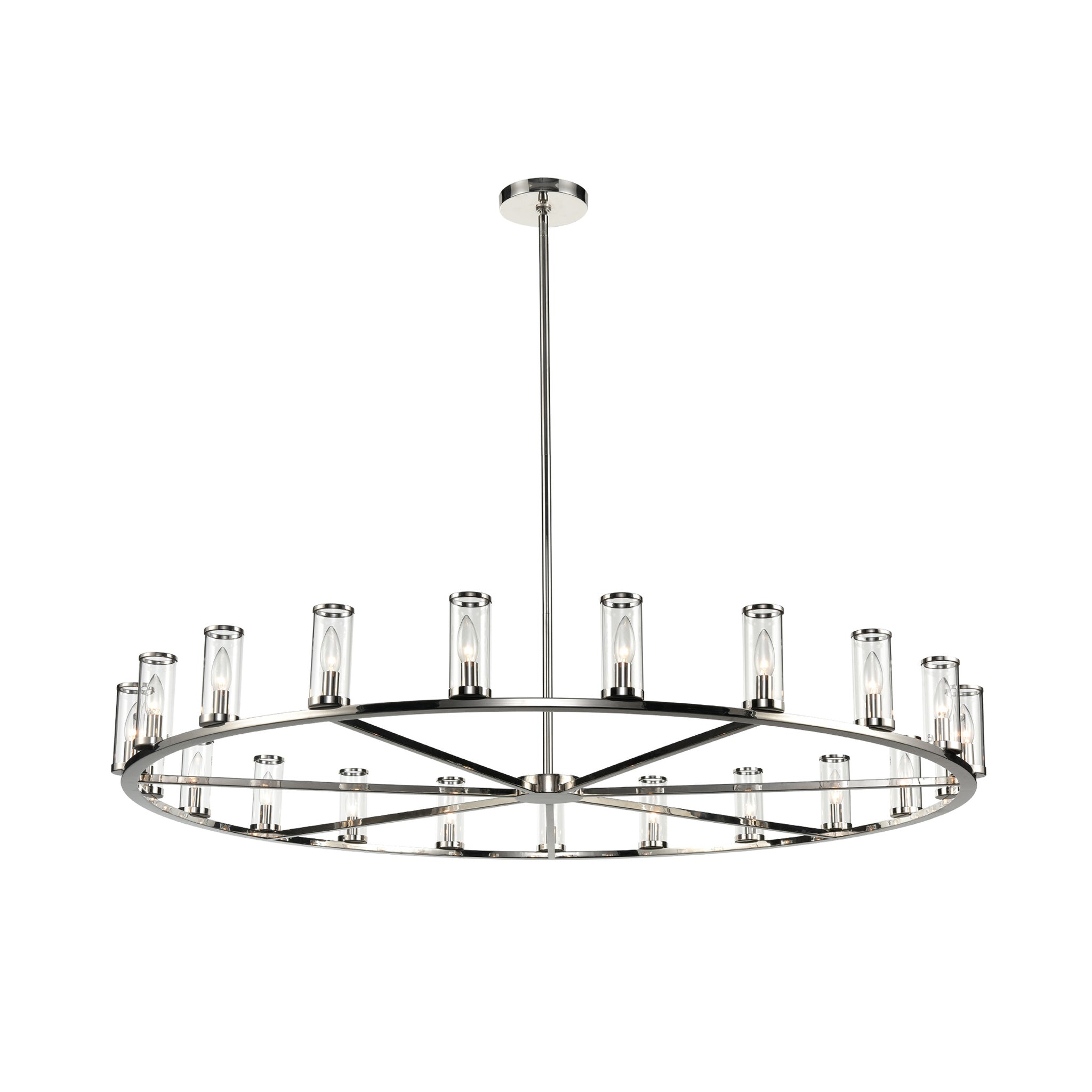 Valoren Glass Ring Chandelier - Wisteria