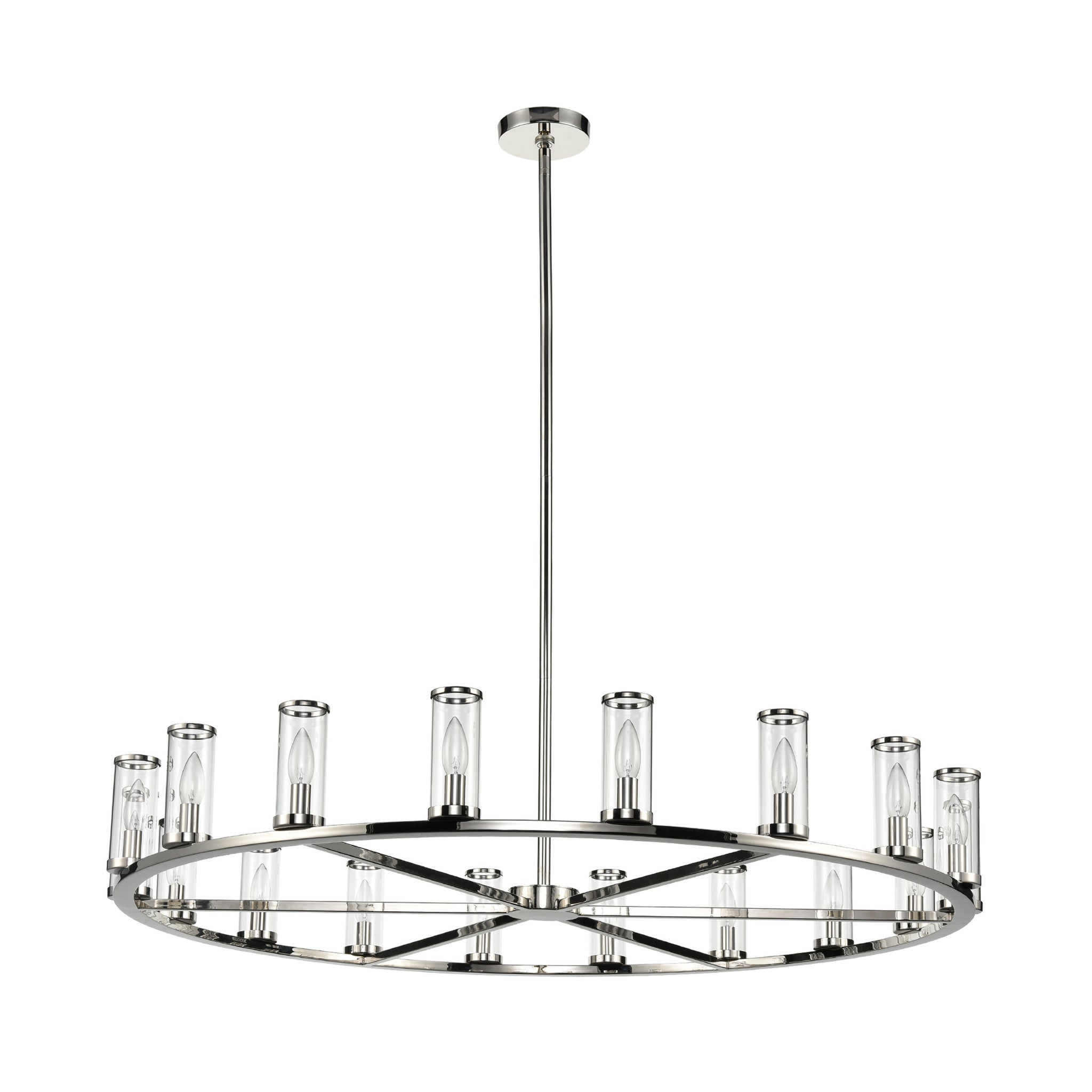 Valoren Glass Ring Chandelier - Wisteria