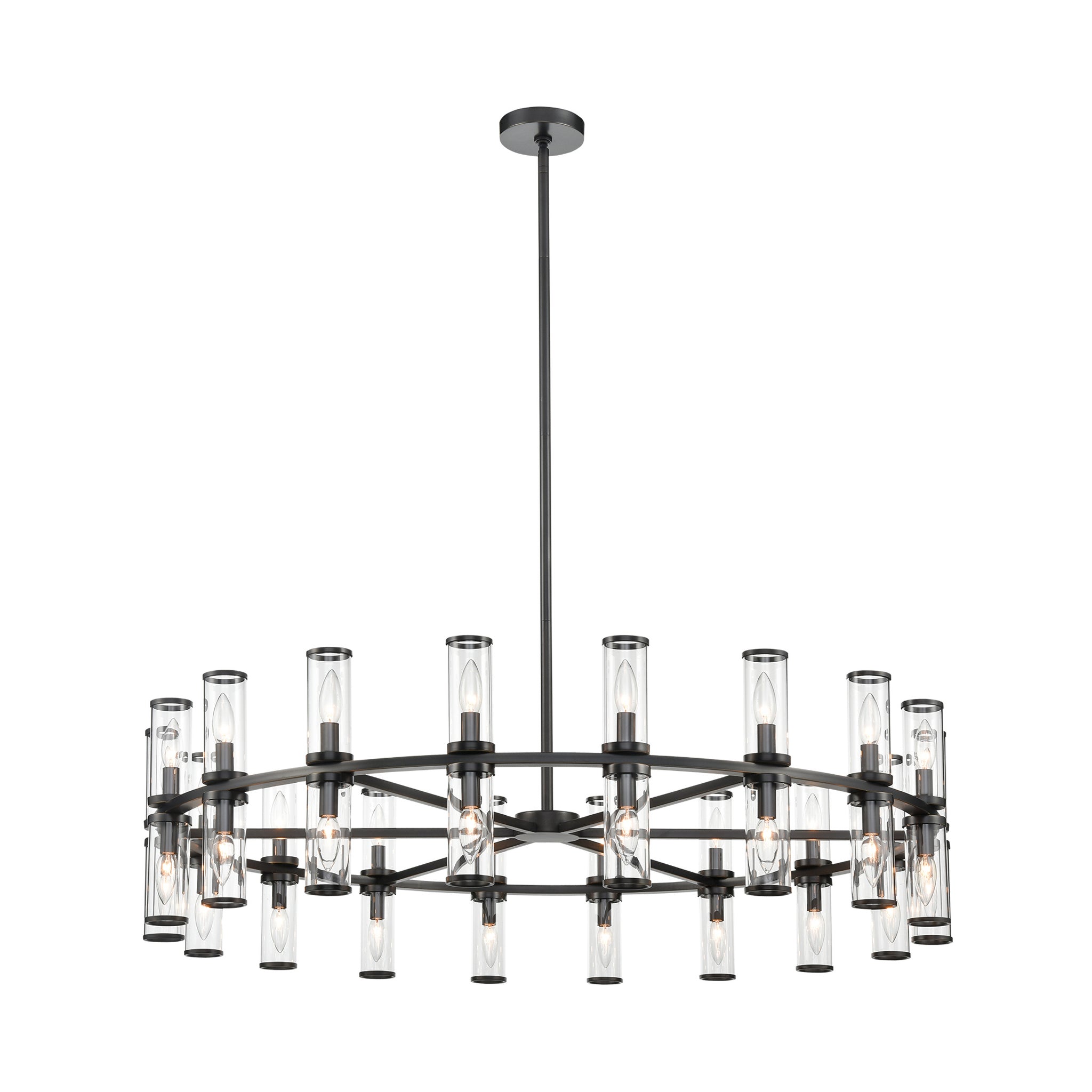 Arvello Glass Ring Chandelier - Wisteria