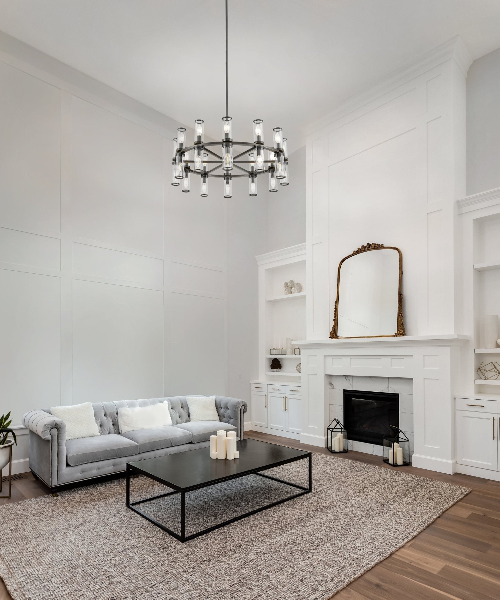 Arvello Glass Ring Chandelier - Wisteria