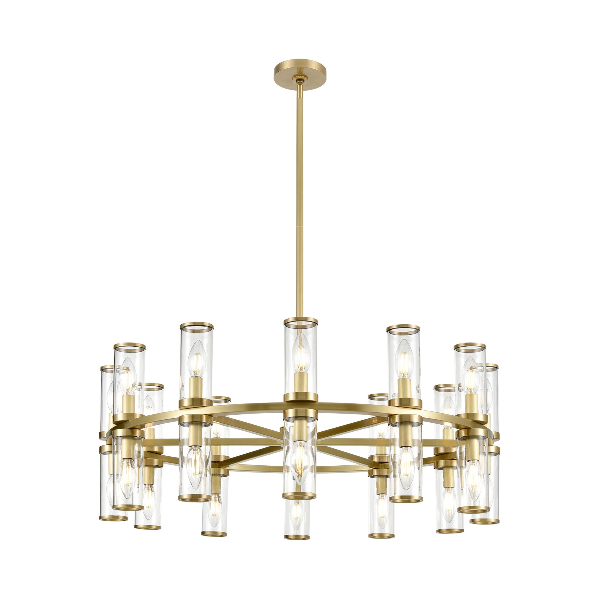 Arvello Glass Ring Chandelier - Wisteria