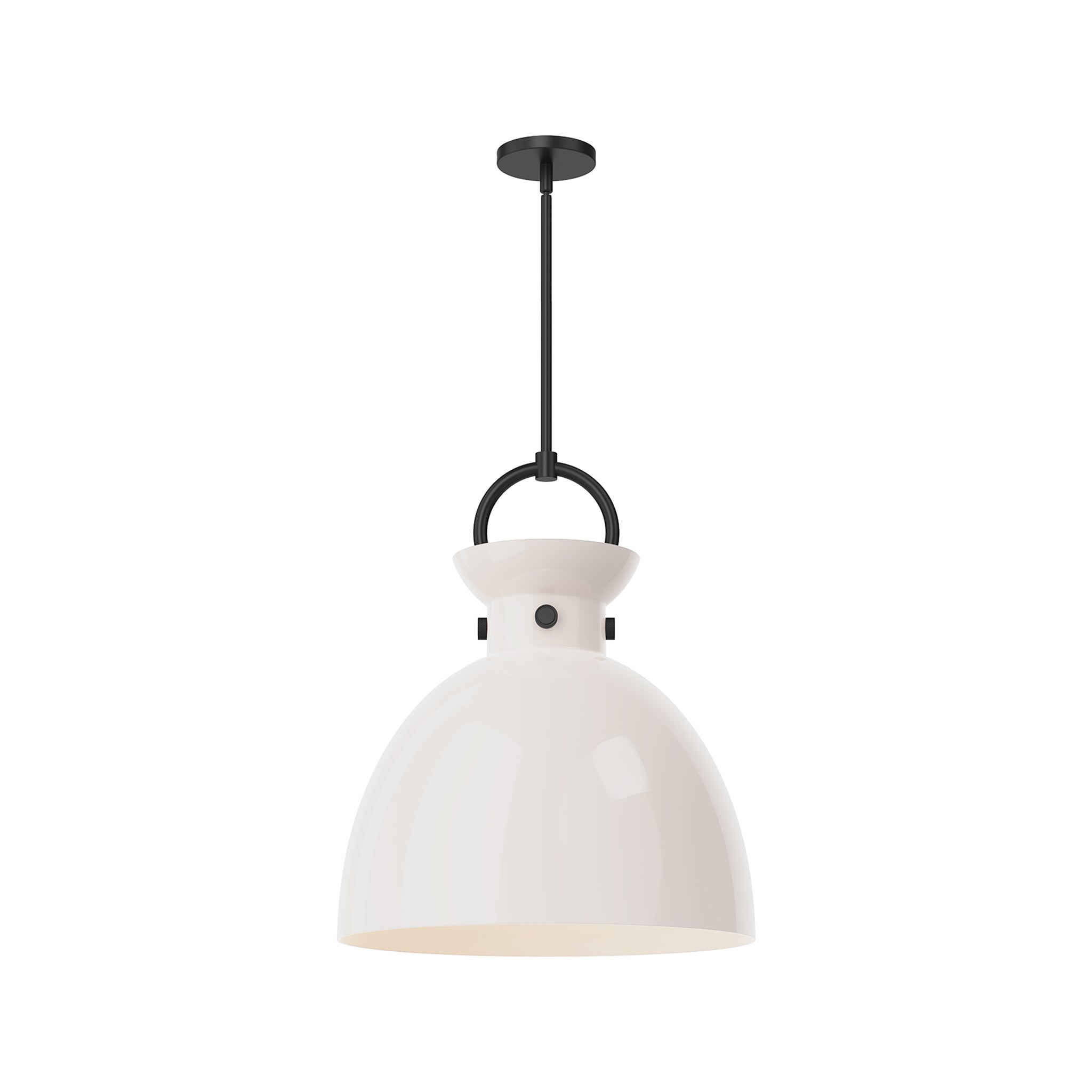 Hollin Open Opal Glass Pendant - Wisteria