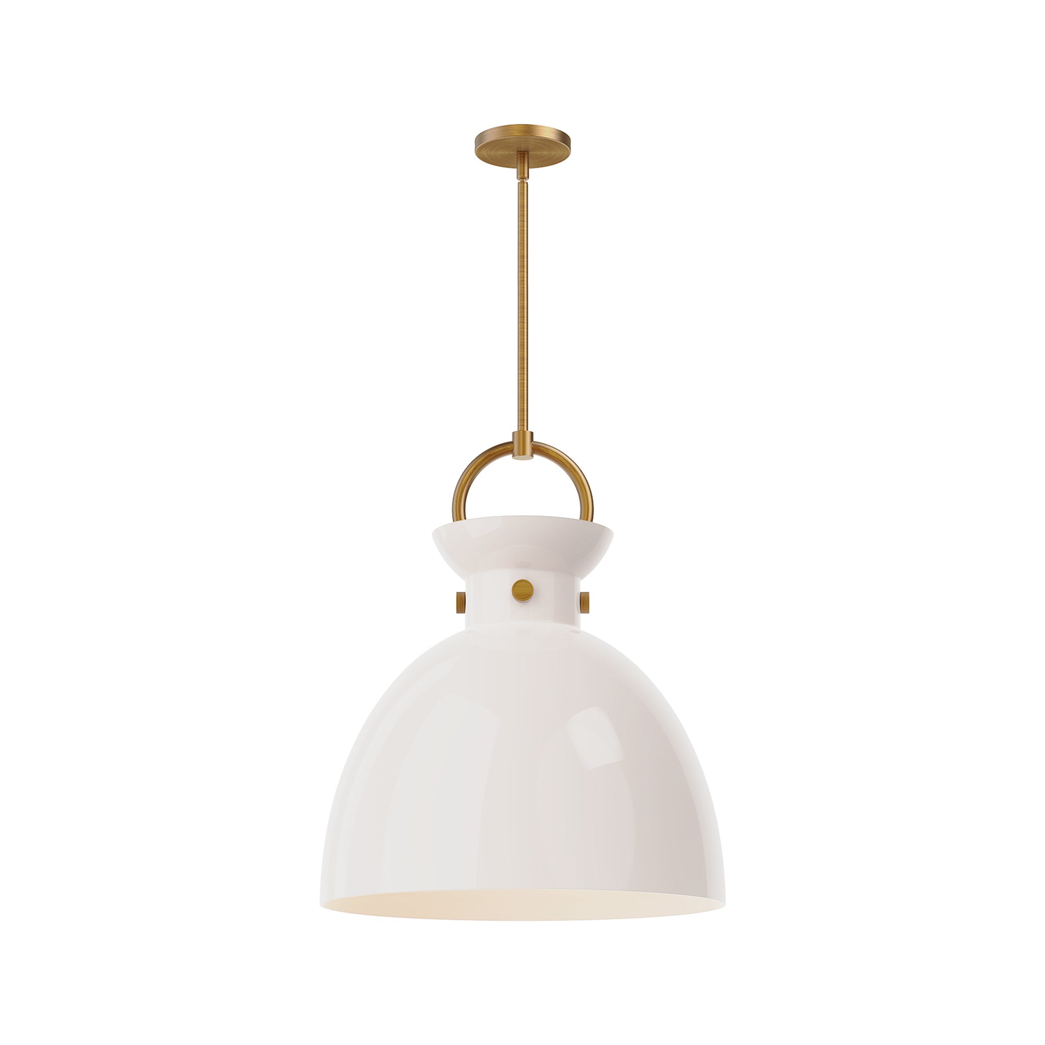 Hollin Open Opal Glass Pendant - Wisteria