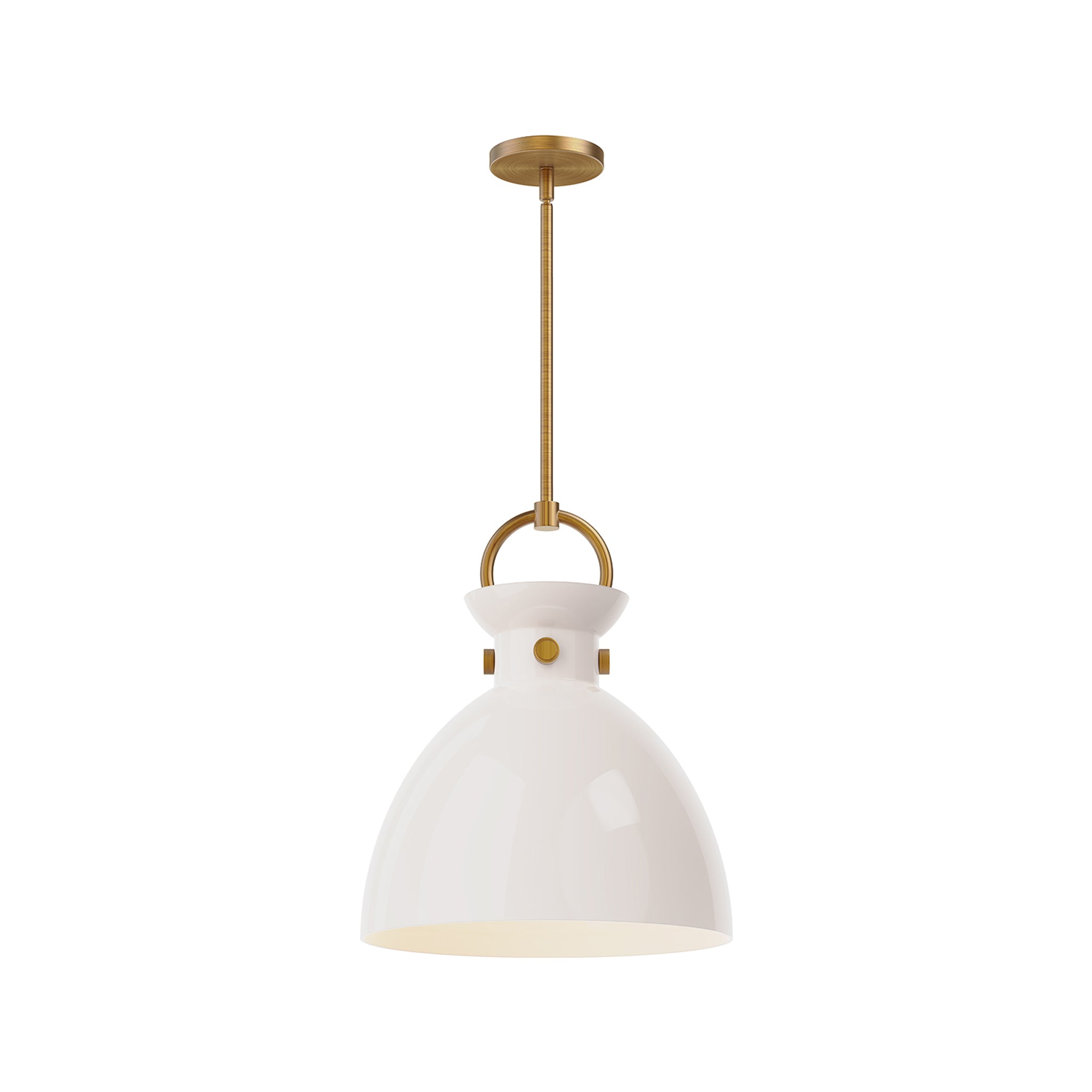 Hollin Open Opal Glass Pendant - Wisteria