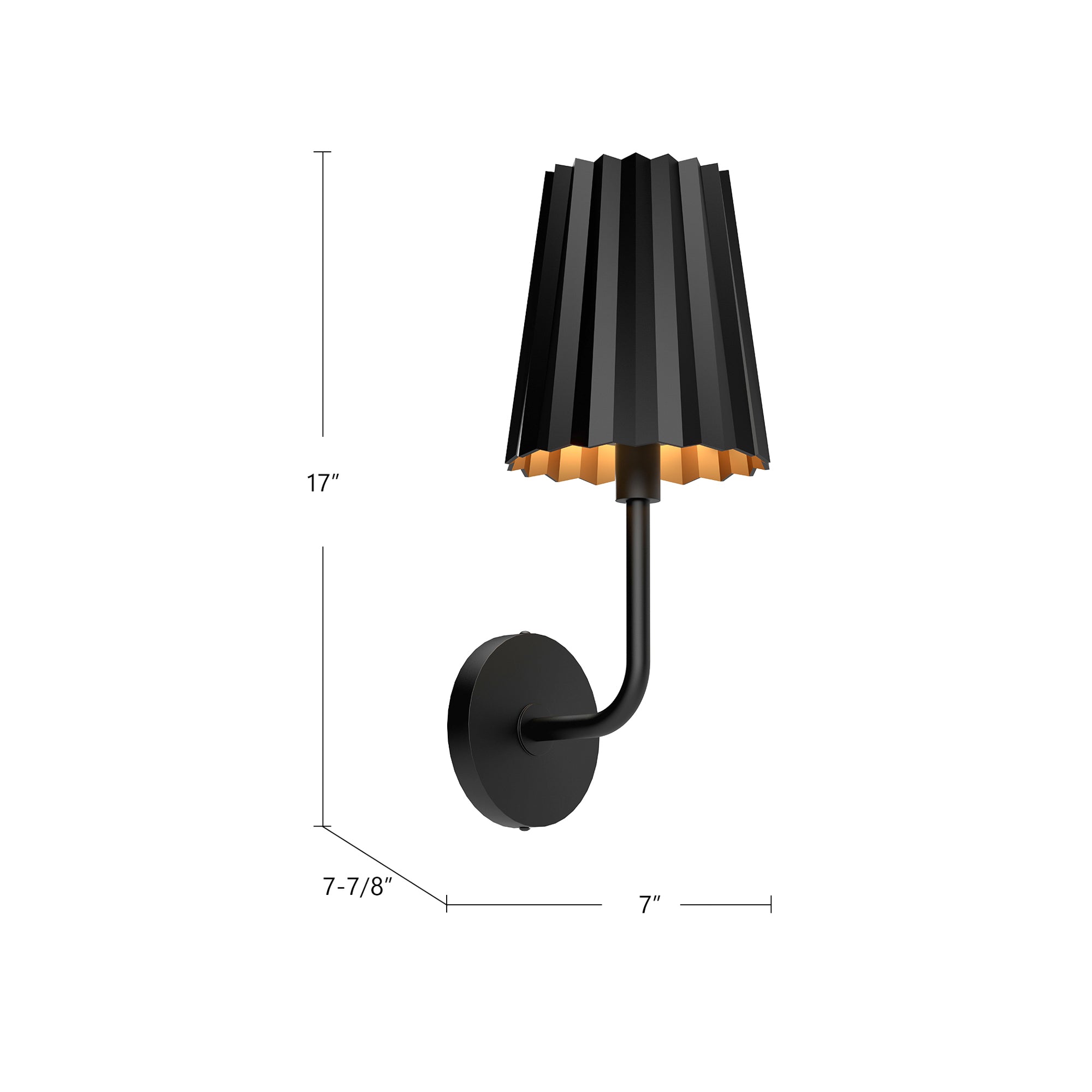 Ravelle Pleated Wall Sconce - Wisteria