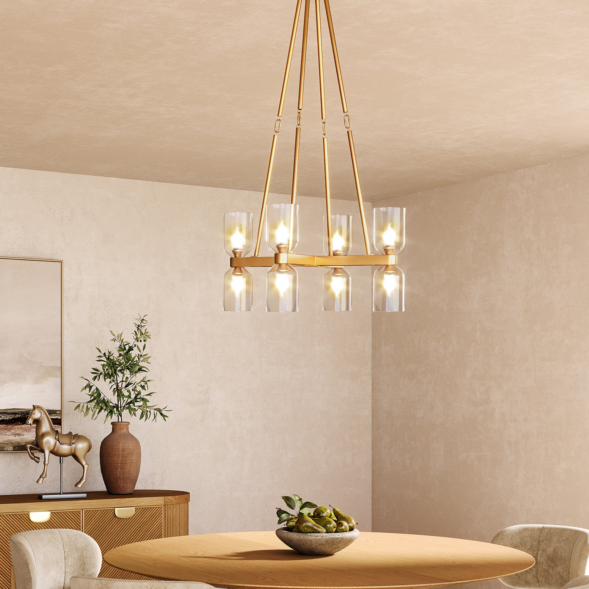 Averin Double Tier Chandelier - Wisteria