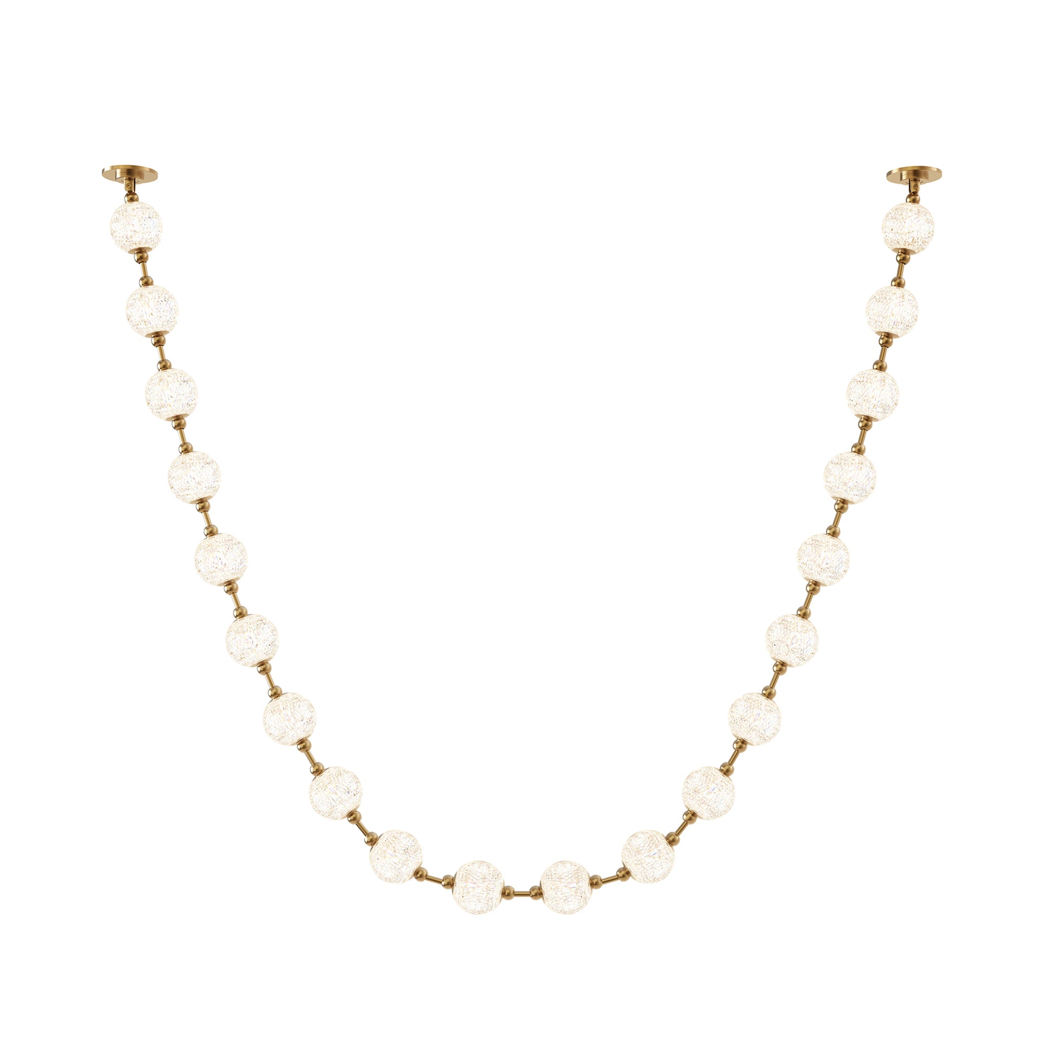 Bellora Beaded Linear Pendant - Short Run - Wisteria