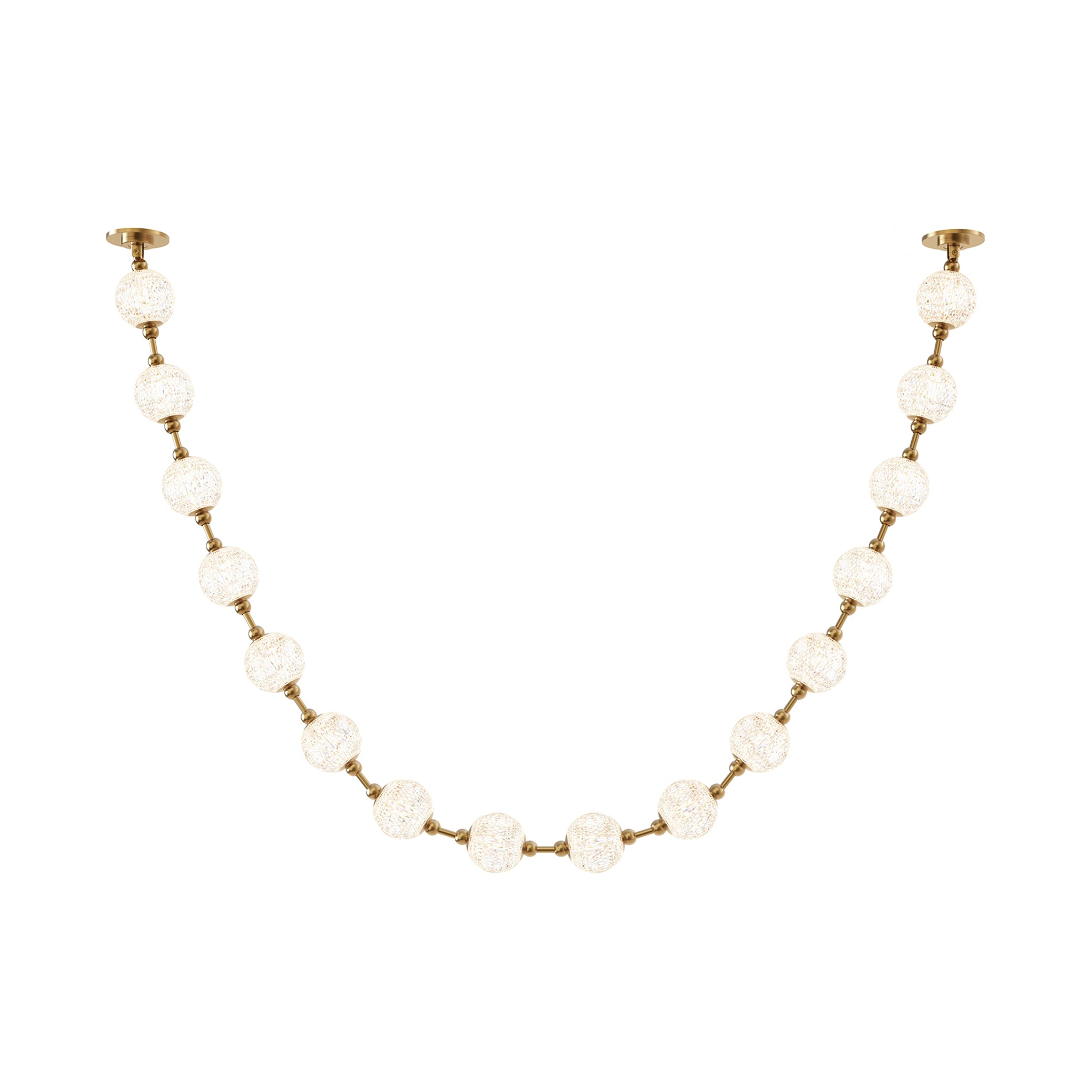 Bellora Beaded Linear Pendant - Short Run - Wisteria