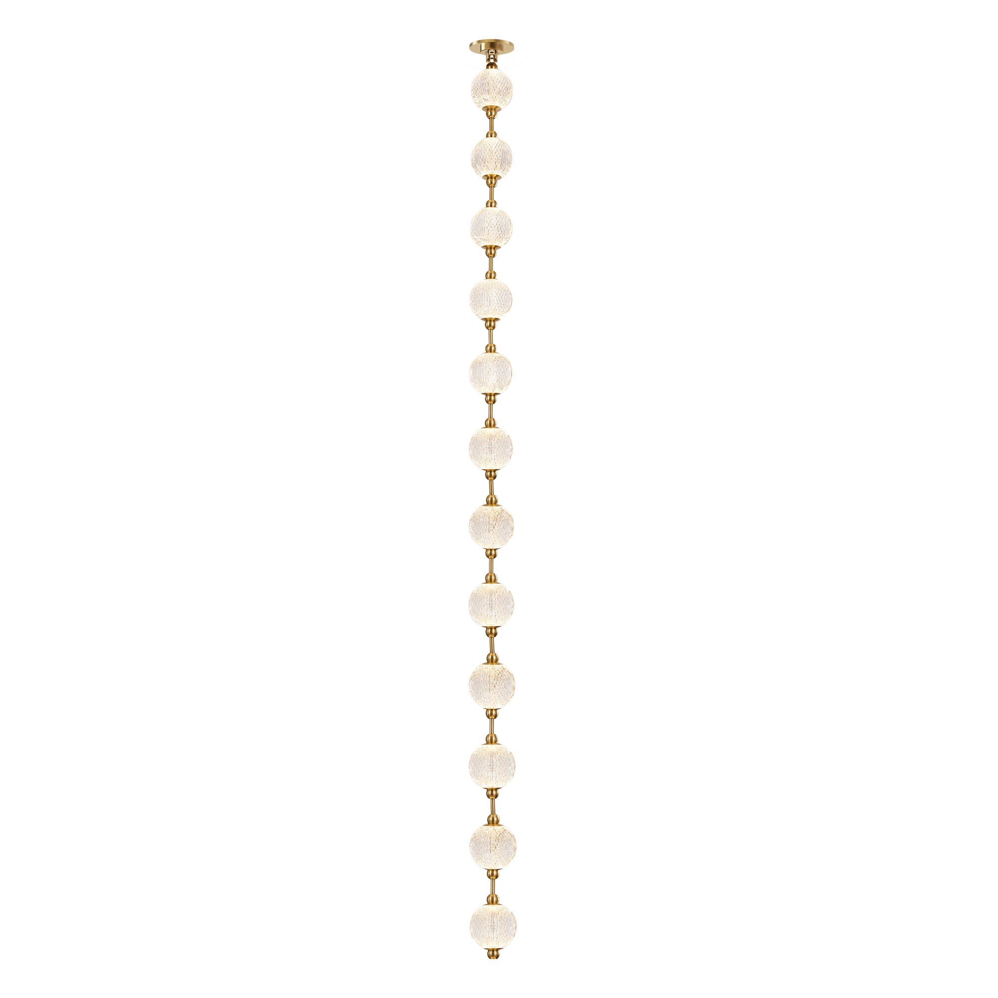 Bellora Beaded Linear Pendant - Short Run - Wisteria