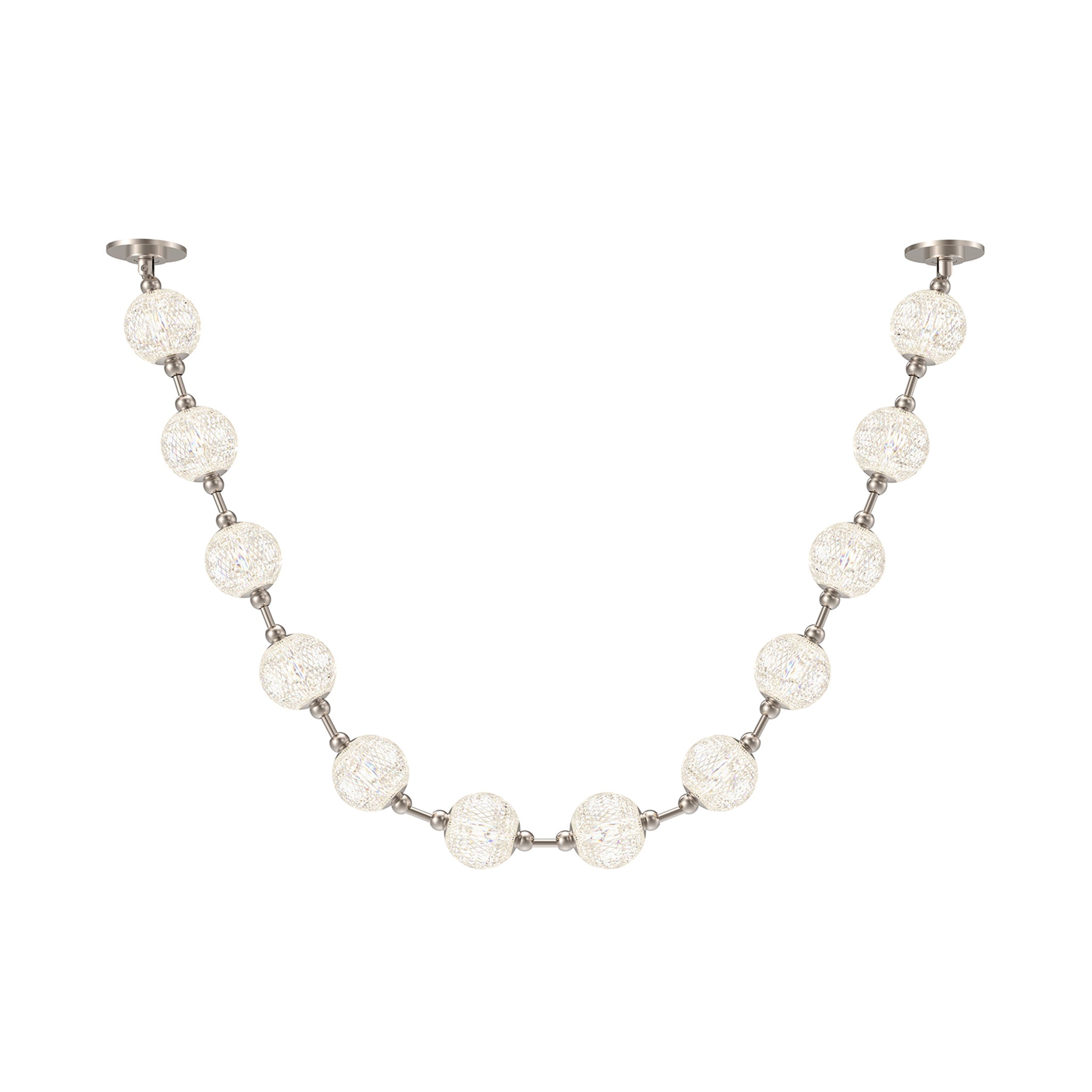 Bellora Beaded Linear Pendant - Short Run - Wisteria