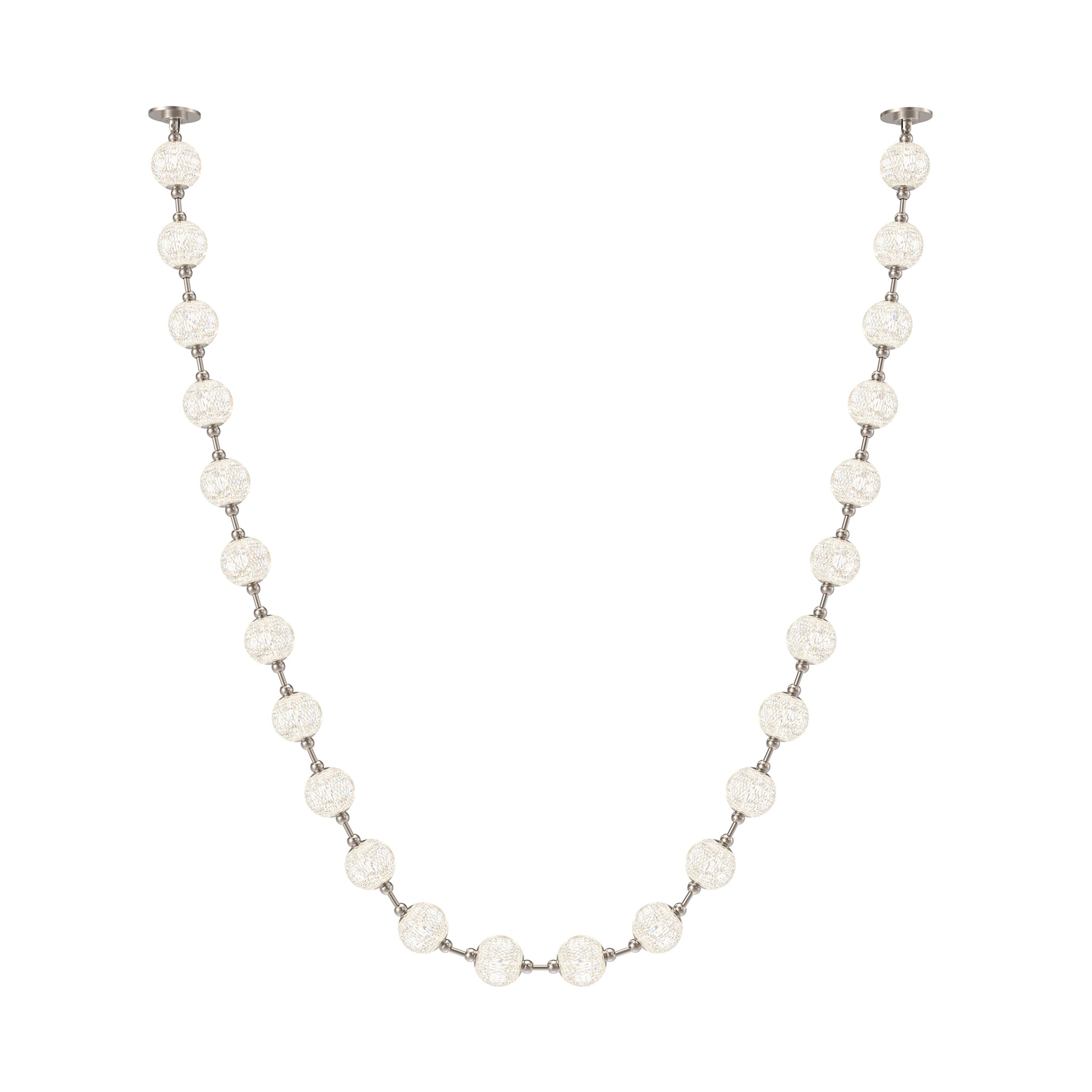Bellora Beaded Linear Pendant - Short Run - Wisteria