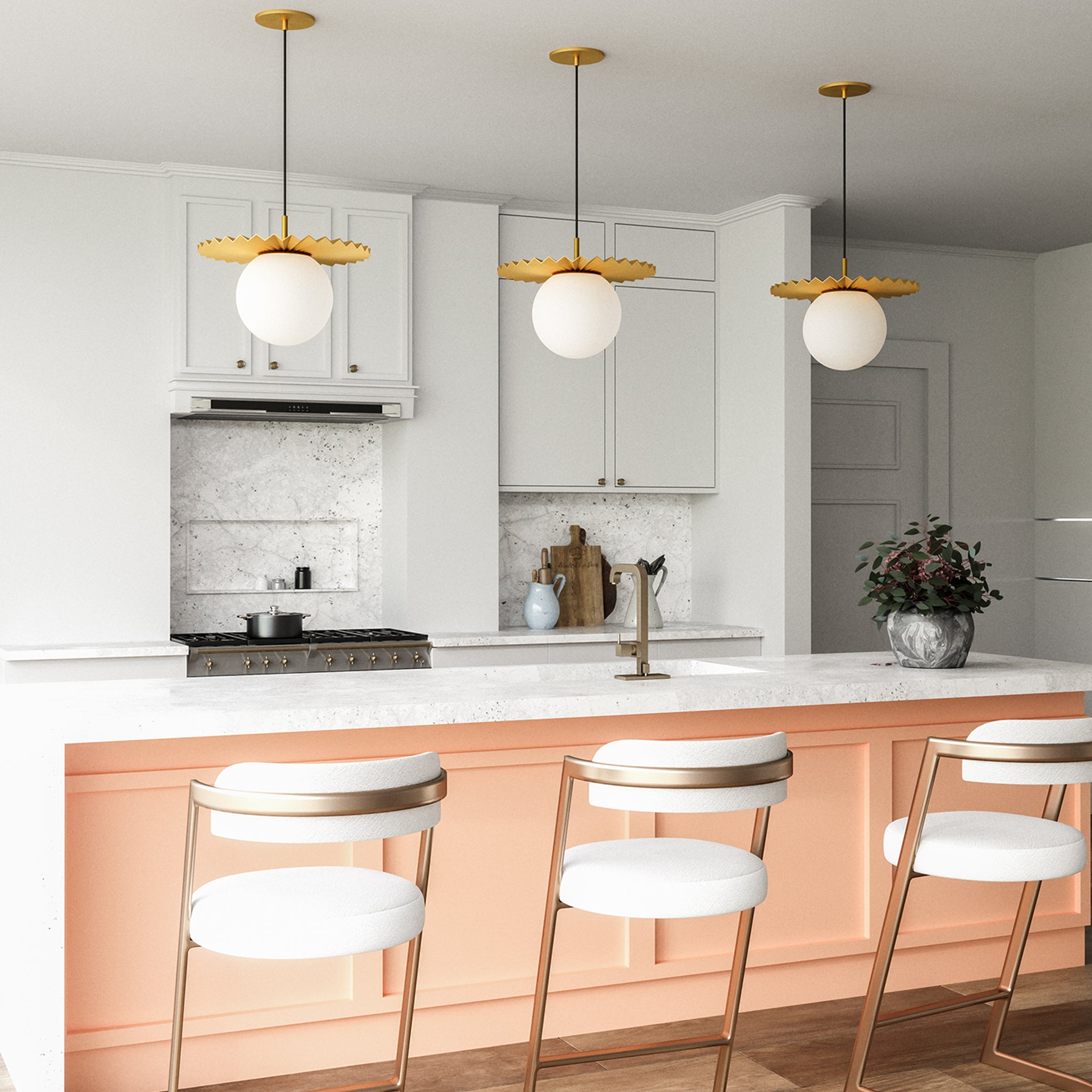 Averon Opal Pendant Light - Wisteria