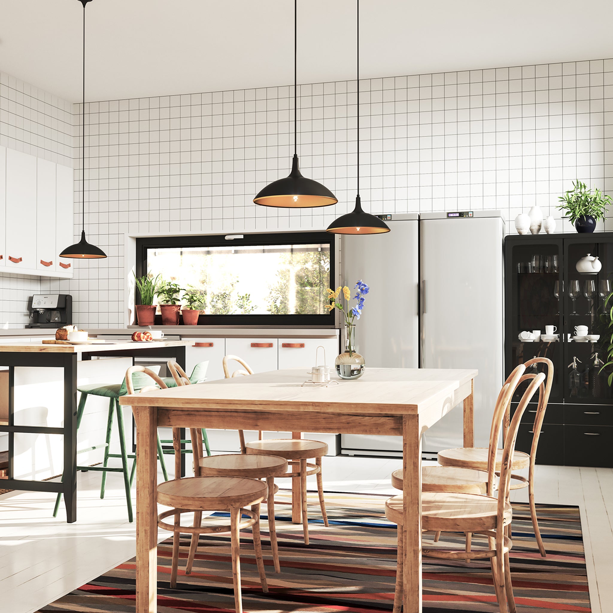 Valdorin Metal Dome Pendant - Wisteria