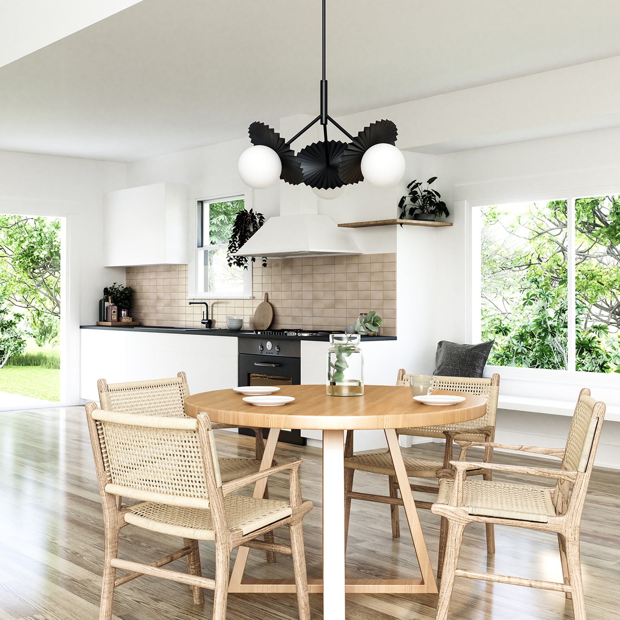 Averon Opal Chandelier - Wisteria