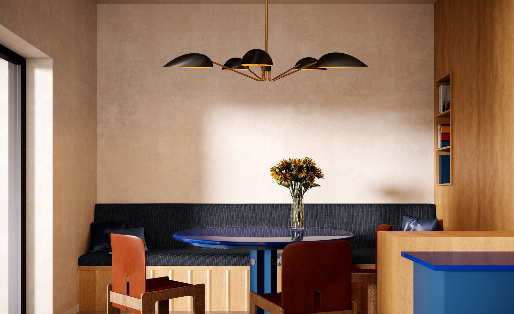 Briarcliffe Opal 5 Light Pendant - Wisteria