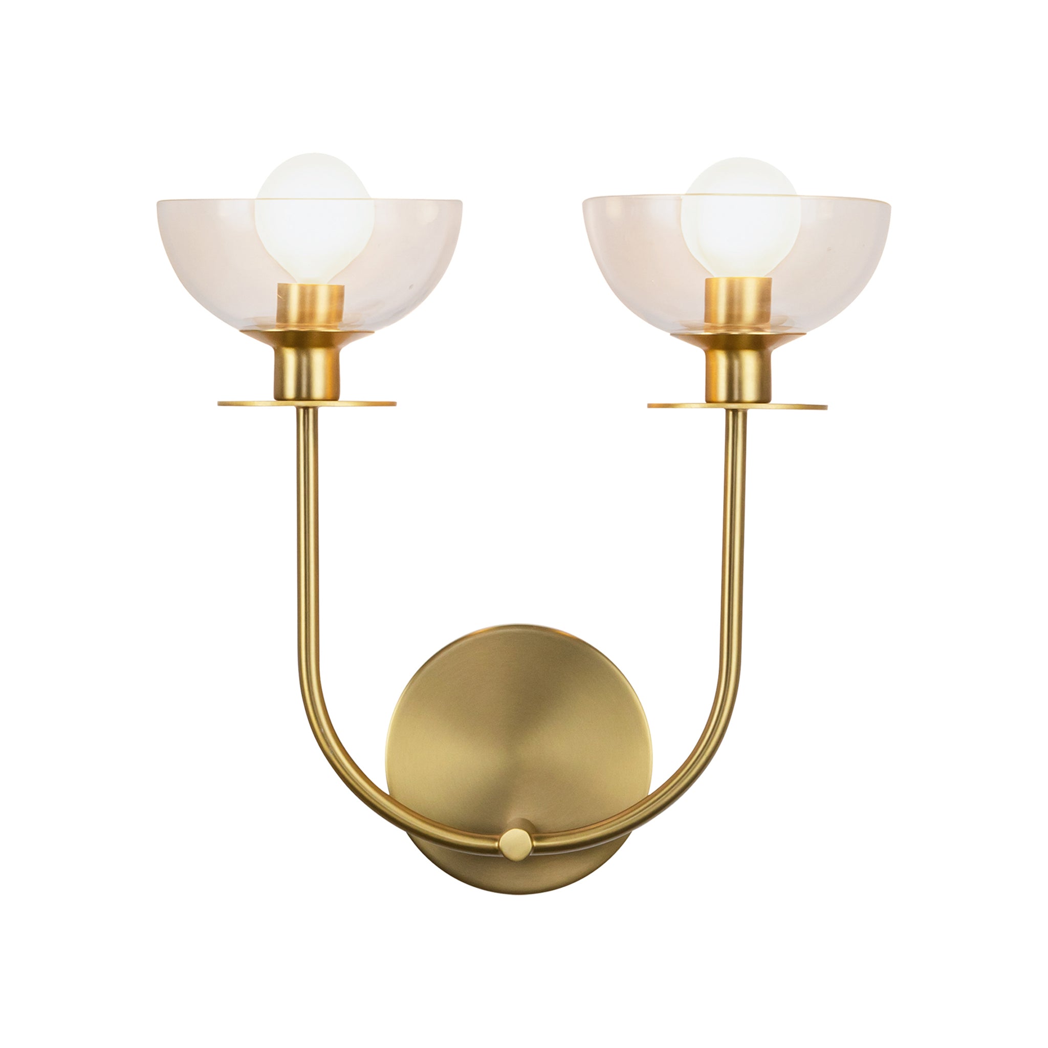 Silvia Clear Glass Vanity - Wisteria