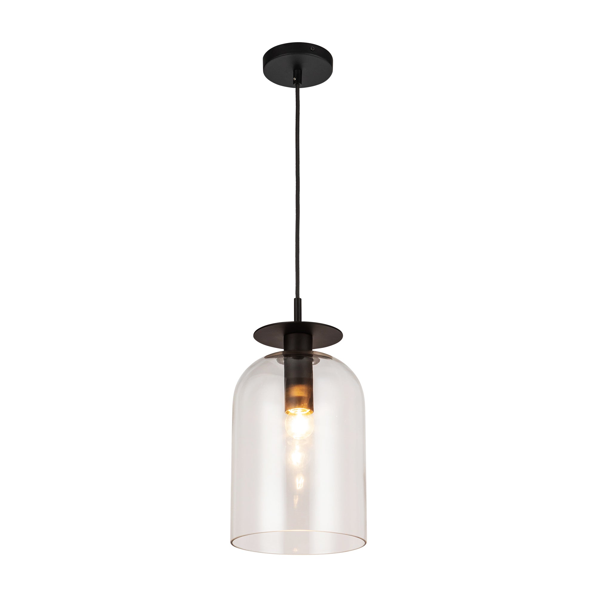 Fastina Clear Glass Pendant Lamp - Wisteria