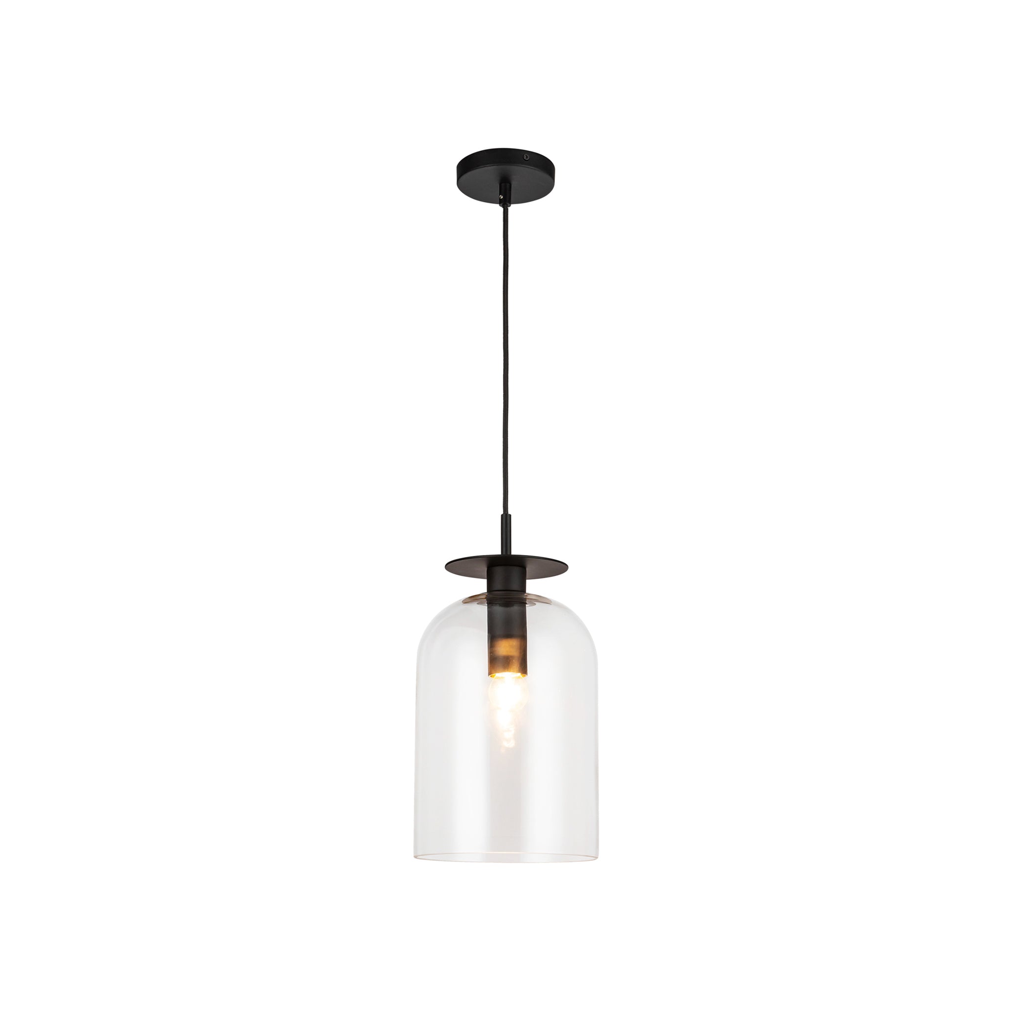 Fastina Clear Glass Pendant Lamp - Wisteria