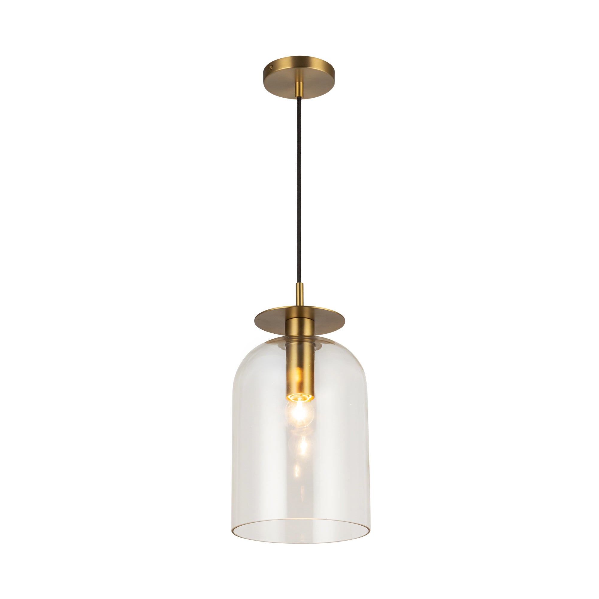 Fastina Clear Glass Pendant Lamp - Wisteria