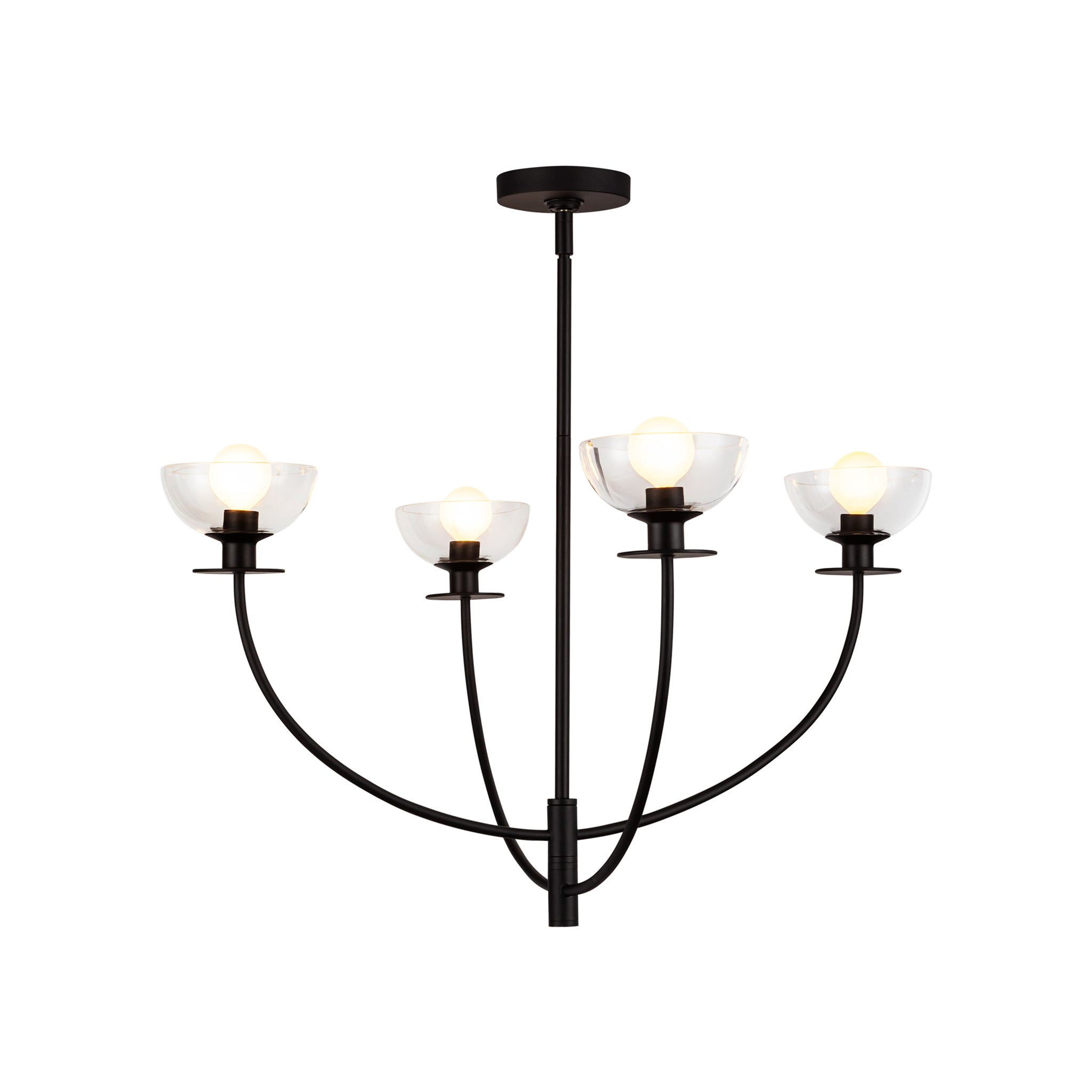 Aria Clear Glass Chandelier - Wisteria