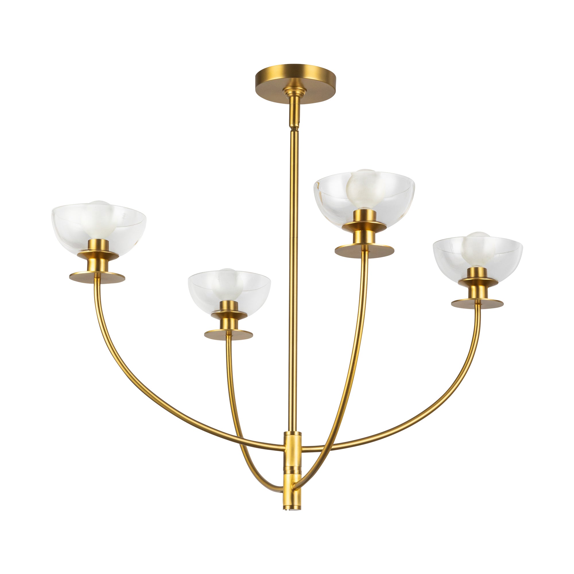 Aria Clear Glass Chandelier - Wisteria