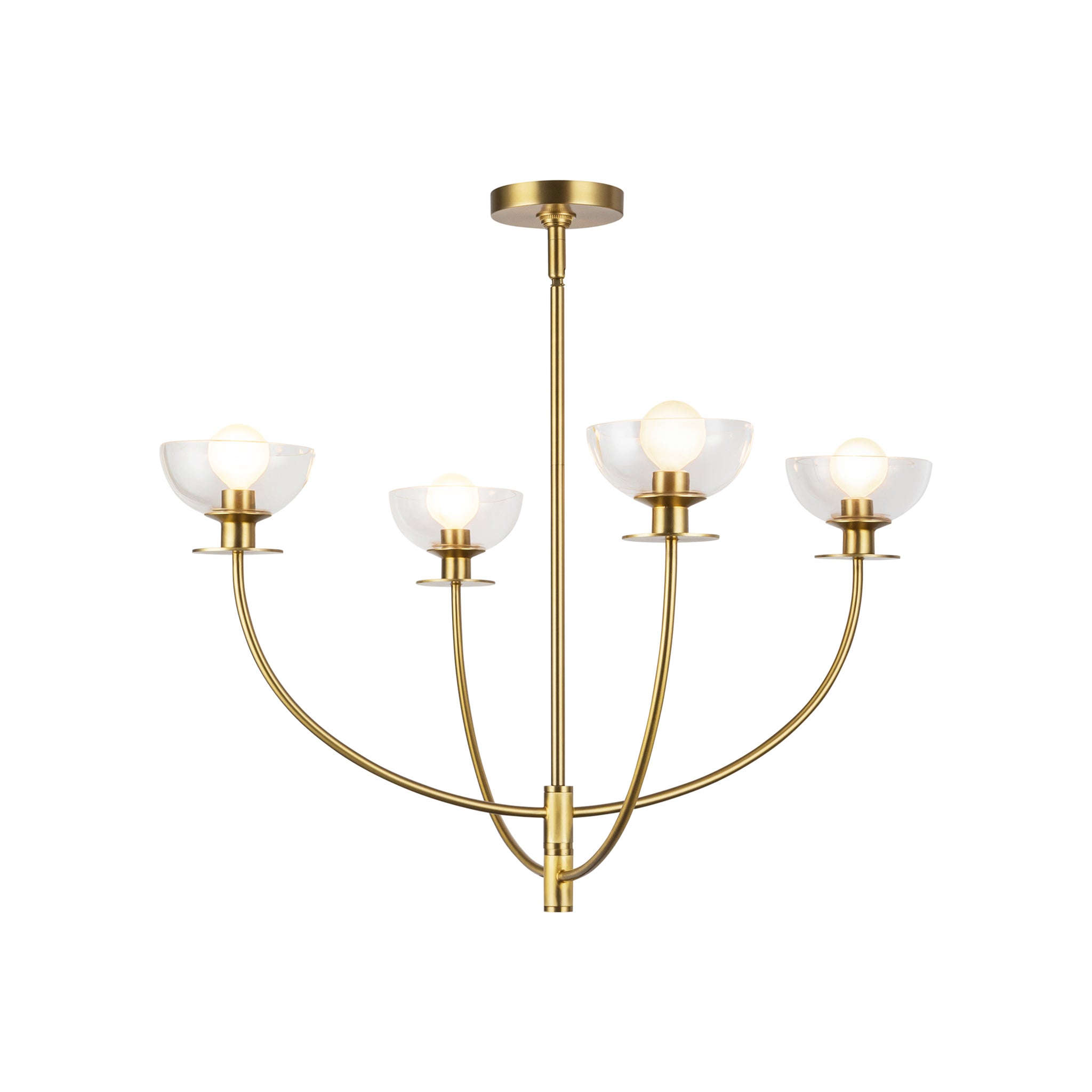 Aria Clear Glass Chandelier - Wisteria