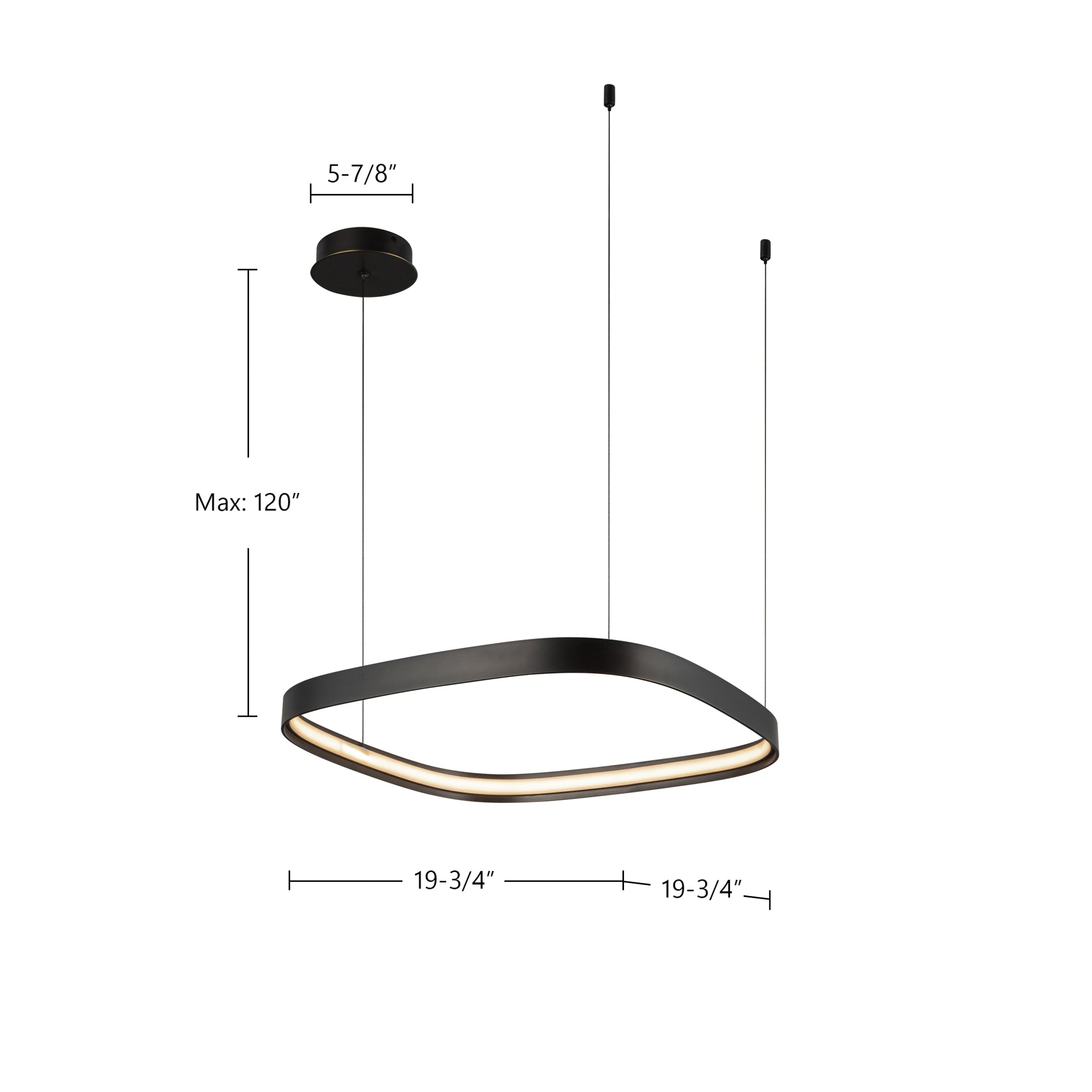 Penholde LED Metal Pendant Chandelier - Wisteria