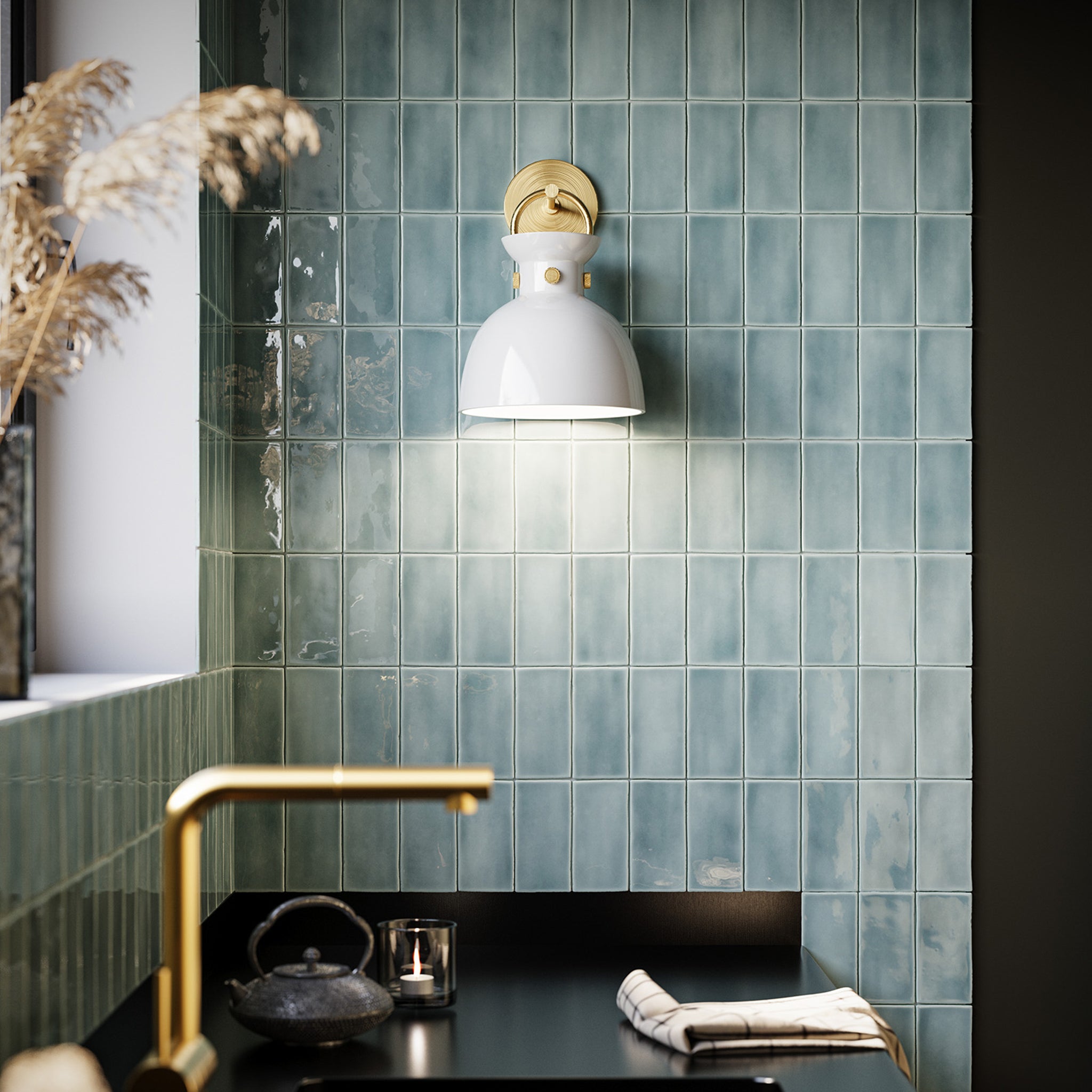 Hollin Open Opal Glass Sconce - Wisteria