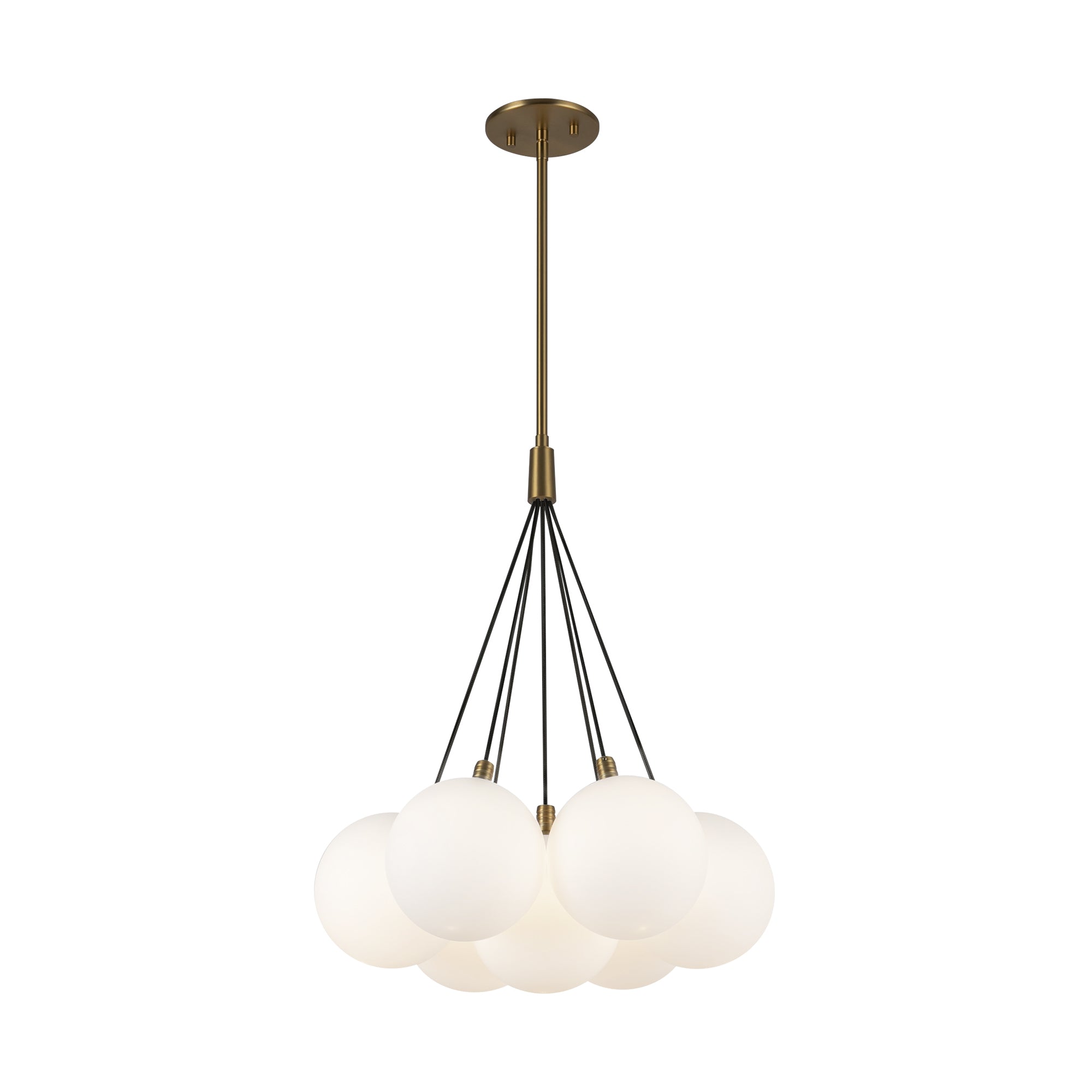 Novaro Opal Cluster Chandelier - 16 inch - Wisteria