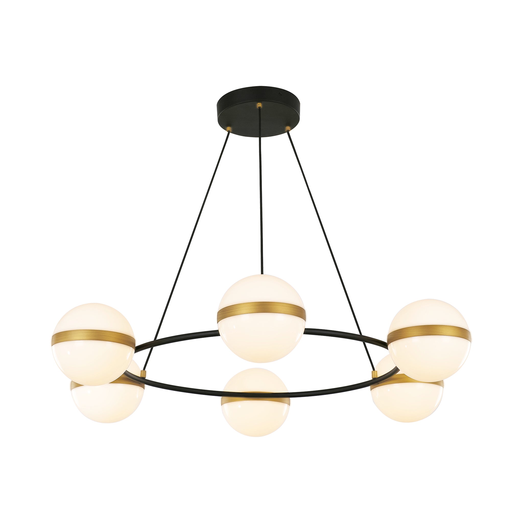 Metalaga 36in Natural Brass Chandelier - Wisteria
